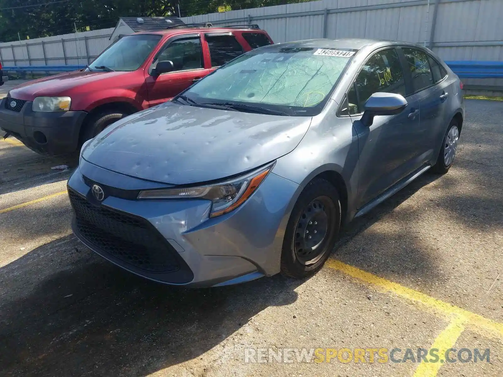 2 Photograph of a damaged car JTDEPRAE8LJ020740 TOYOTA COROLLA 2020