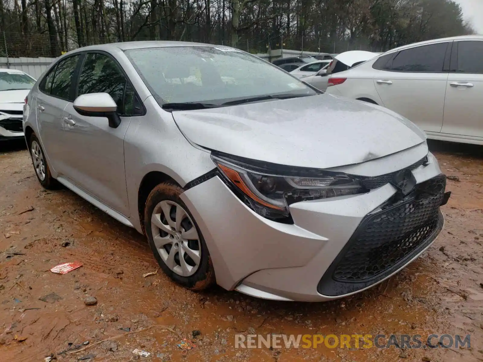 1 Photograph of a damaged car JTDEPRAE8LJ020883 TOYOTA COROLLA 2020