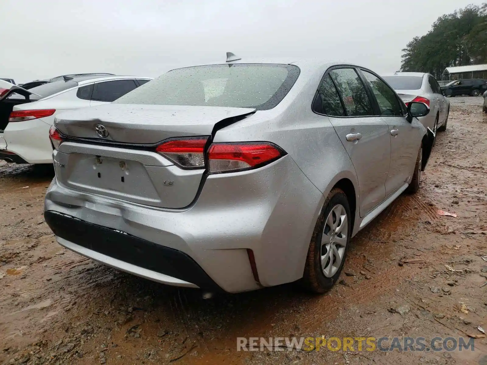 4 Photograph of a damaged car JTDEPRAE8LJ020883 TOYOTA COROLLA 2020