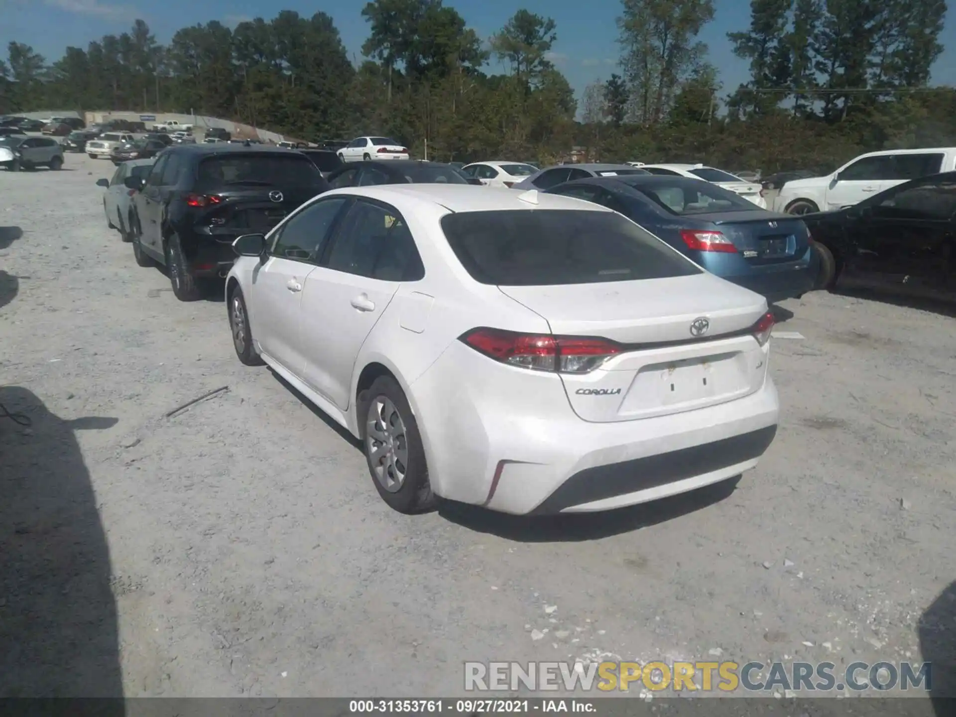 3 Photograph of a damaged car JTDEPRAE8LJ022388 TOYOTA COROLLA 2020