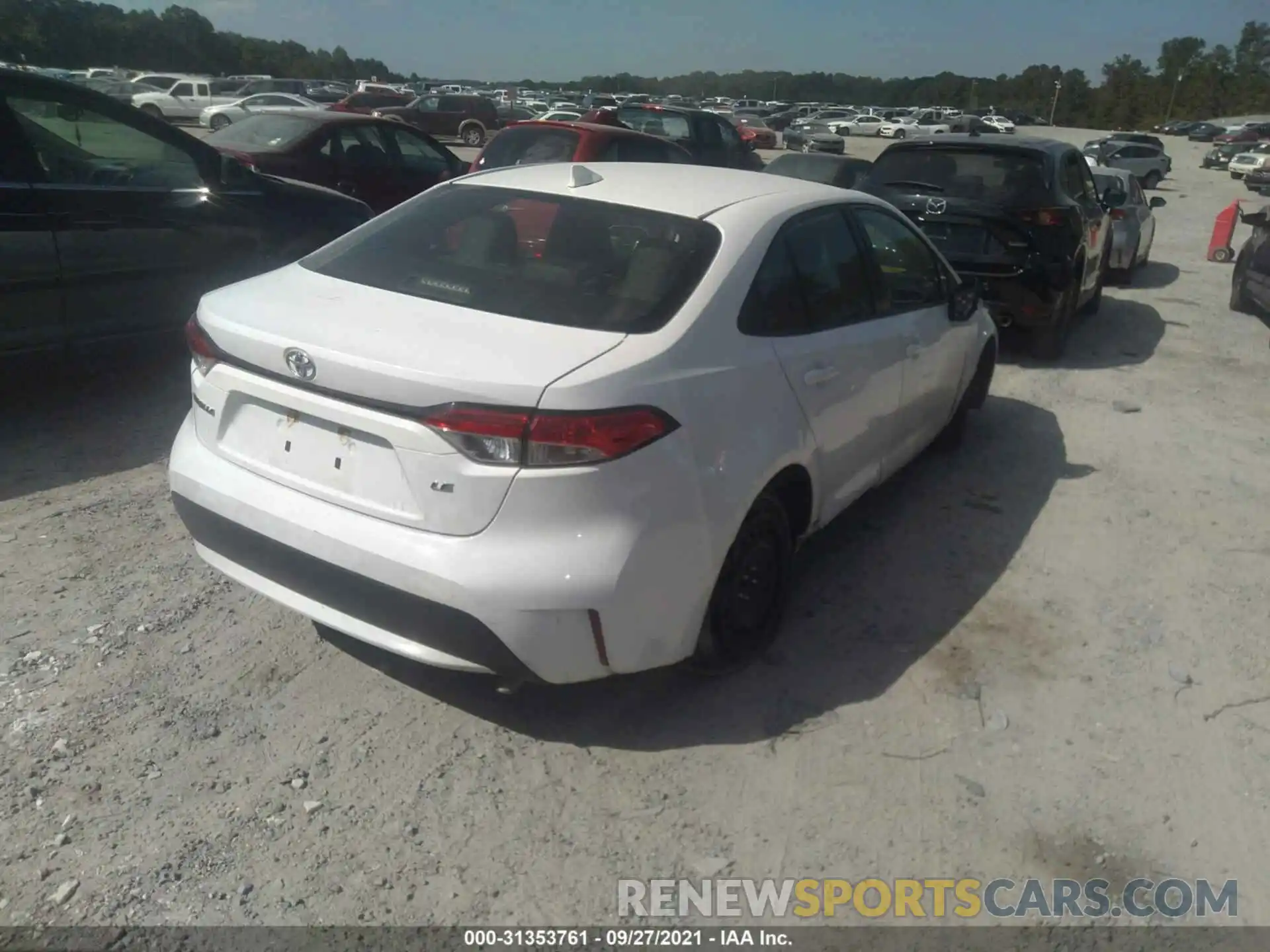 4 Photograph of a damaged car JTDEPRAE8LJ022388 TOYOTA COROLLA 2020