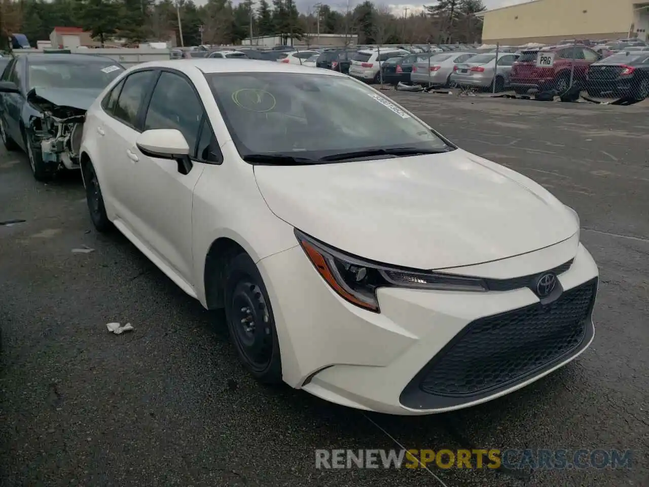 1 Photograph of a damaged car JTDEPRAE8LJ023217 TOYOTA COROLLA 2020