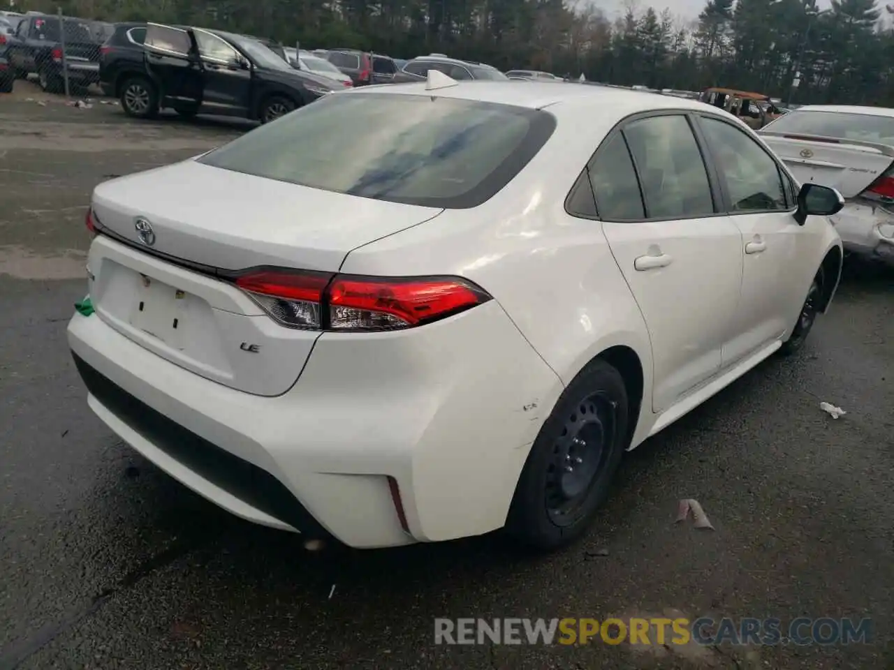 4 Photograph of a damaged car JTDEPRAE8LJ023217 TOYOTA COROLLA 2020