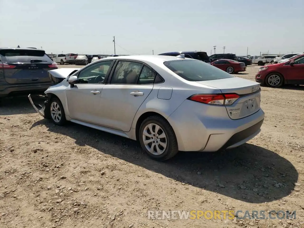 2 Photograph of a damaged car JTDEPRAE8LJ025470 TOYOTA COROLLA 2020