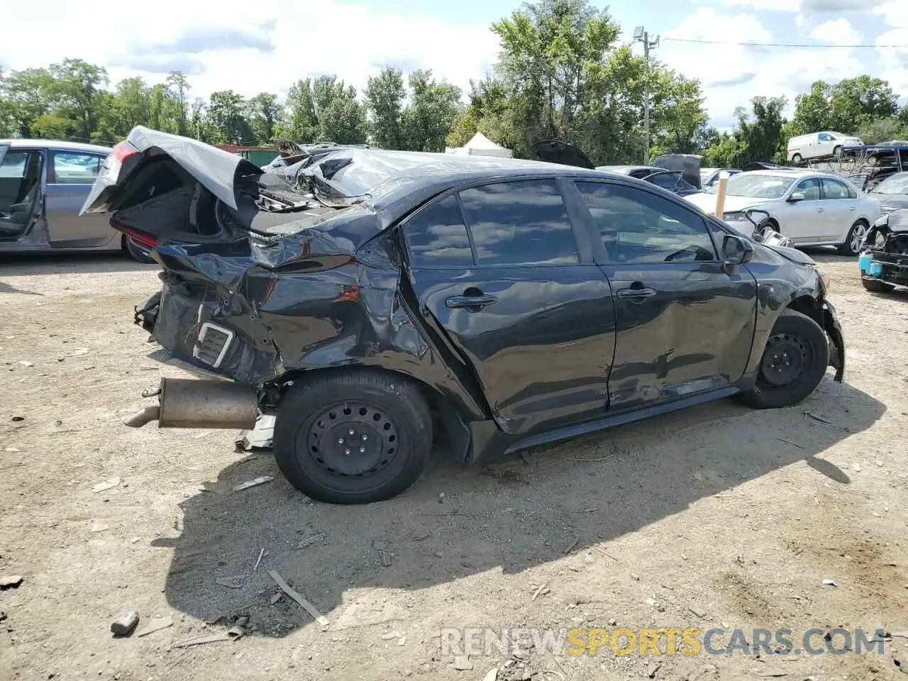 3 Photograph of a damaged car JTDEPRAE8LJ029213 TOYOTA COROLLA 2020