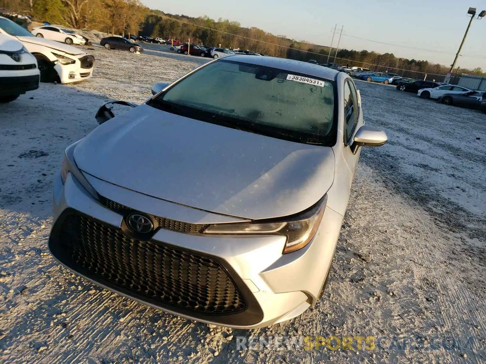 2 Photograph of a damaged car JTDEPRAE8LJ030183 TOYOTA COROLLA 2020