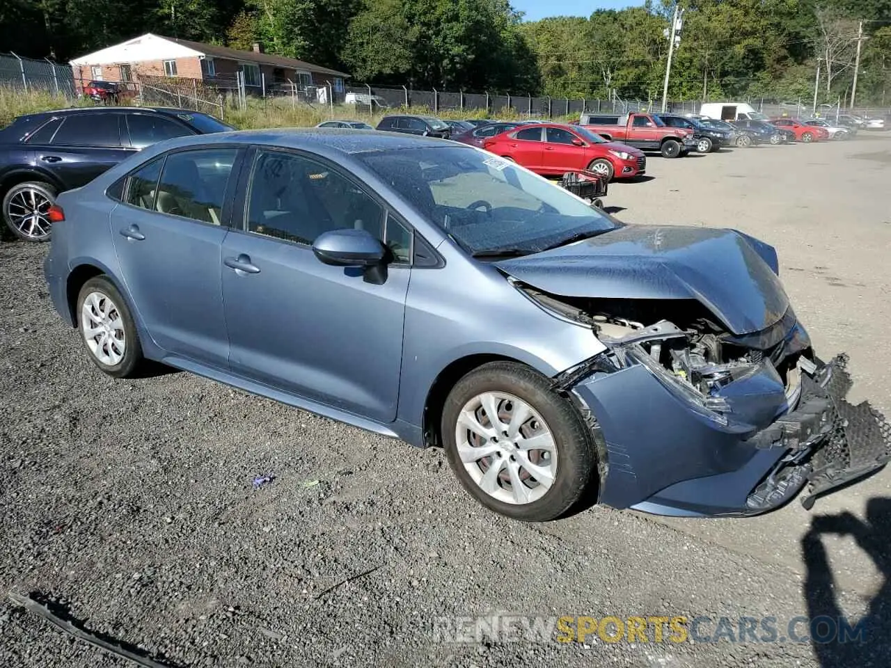 4 Photograph of a damaged car JTDEPRAE8LJ031396 TOYOTA COROLLA 2020