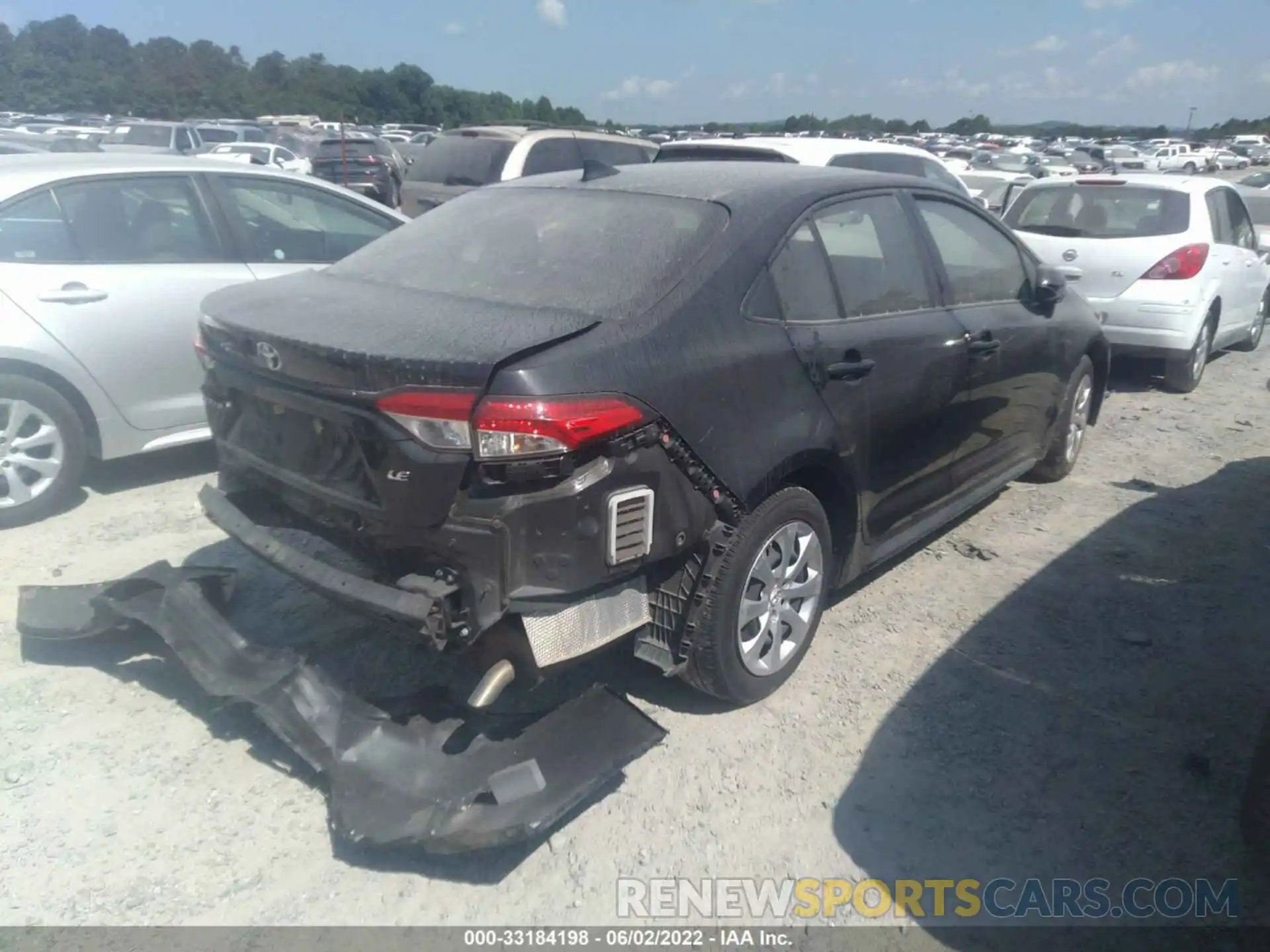 4 Photograph of a damaged car JTDEPRAE8LJ033567 TOYOTA COROLLA 2020