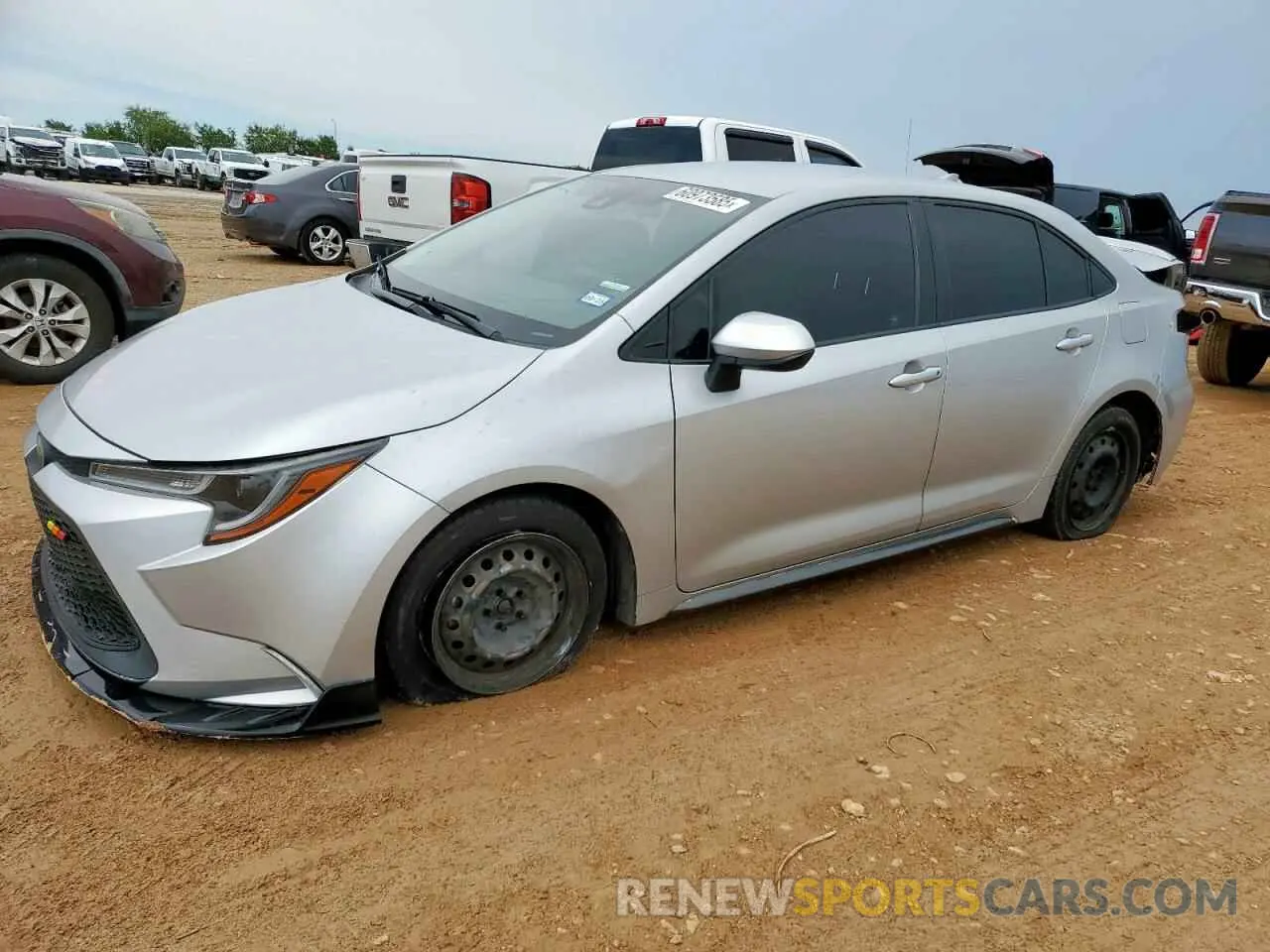 1 Photograph of a damaged car JTDEPRAE8LJ034539 TOYOTA COROLLA 2020