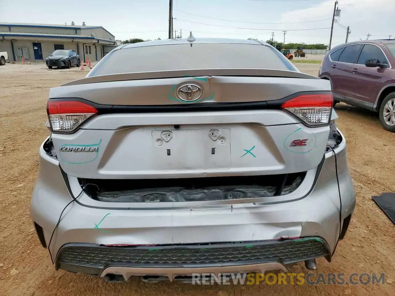 6 Photograph of a damaged car JTDEPRAE8LJ034539 TOYOTA COROLLA 2020