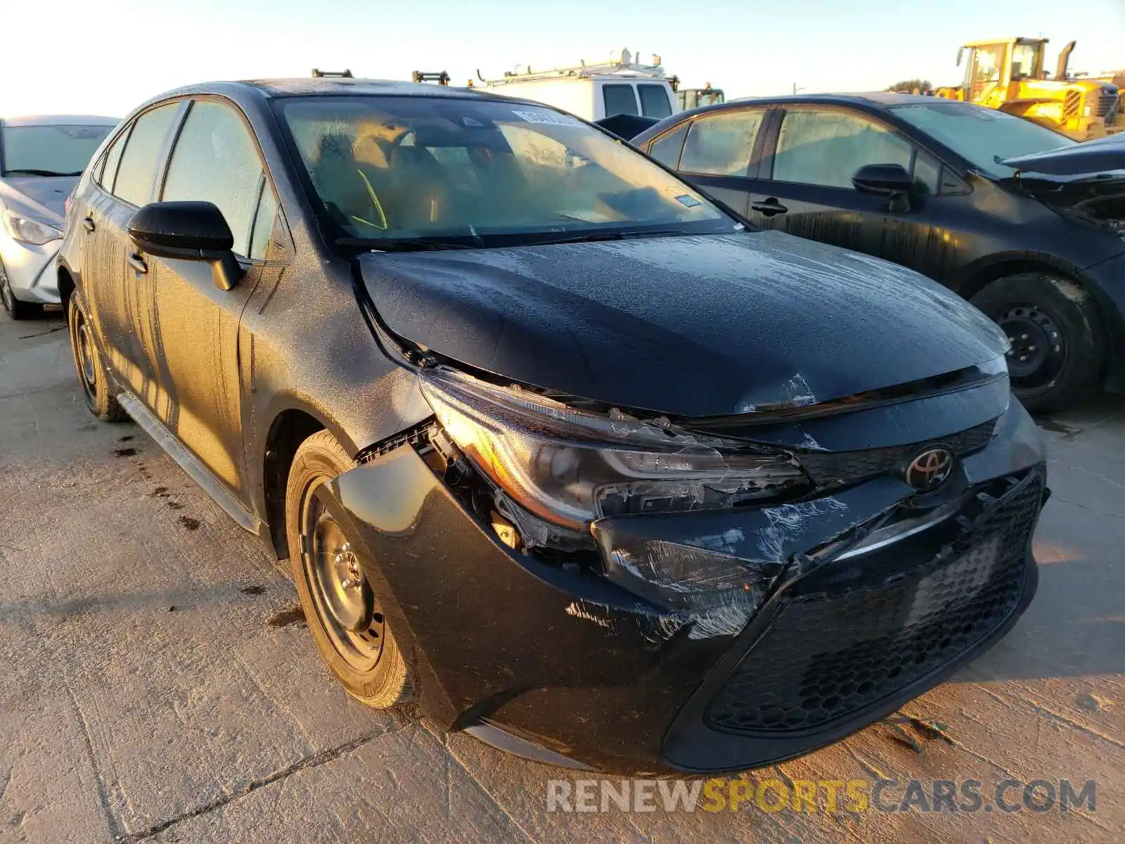 1 Photograph of a damaged car JTDEPRAE8LJ035142 TOYOTA COROLLA 2020