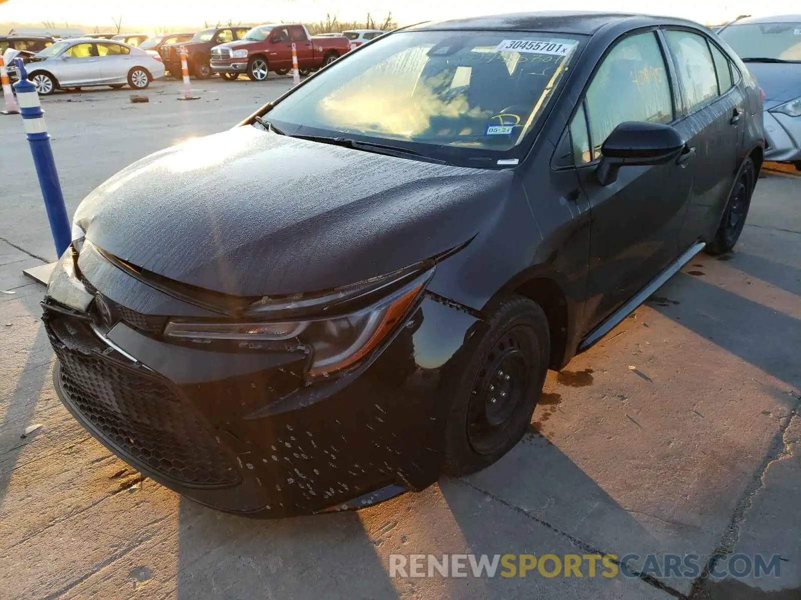 2 Photograph of a damaged car JTDEPRAE8LJ035142 TOYOTA COROLLA 2020