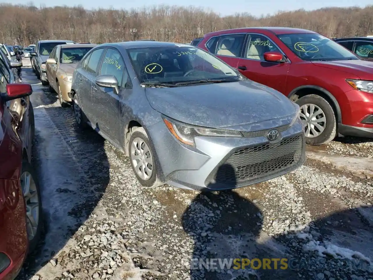 1 Photograph of a damaged car JTDEPRAE8LJ038526 TOYOTA COROLLA 2020