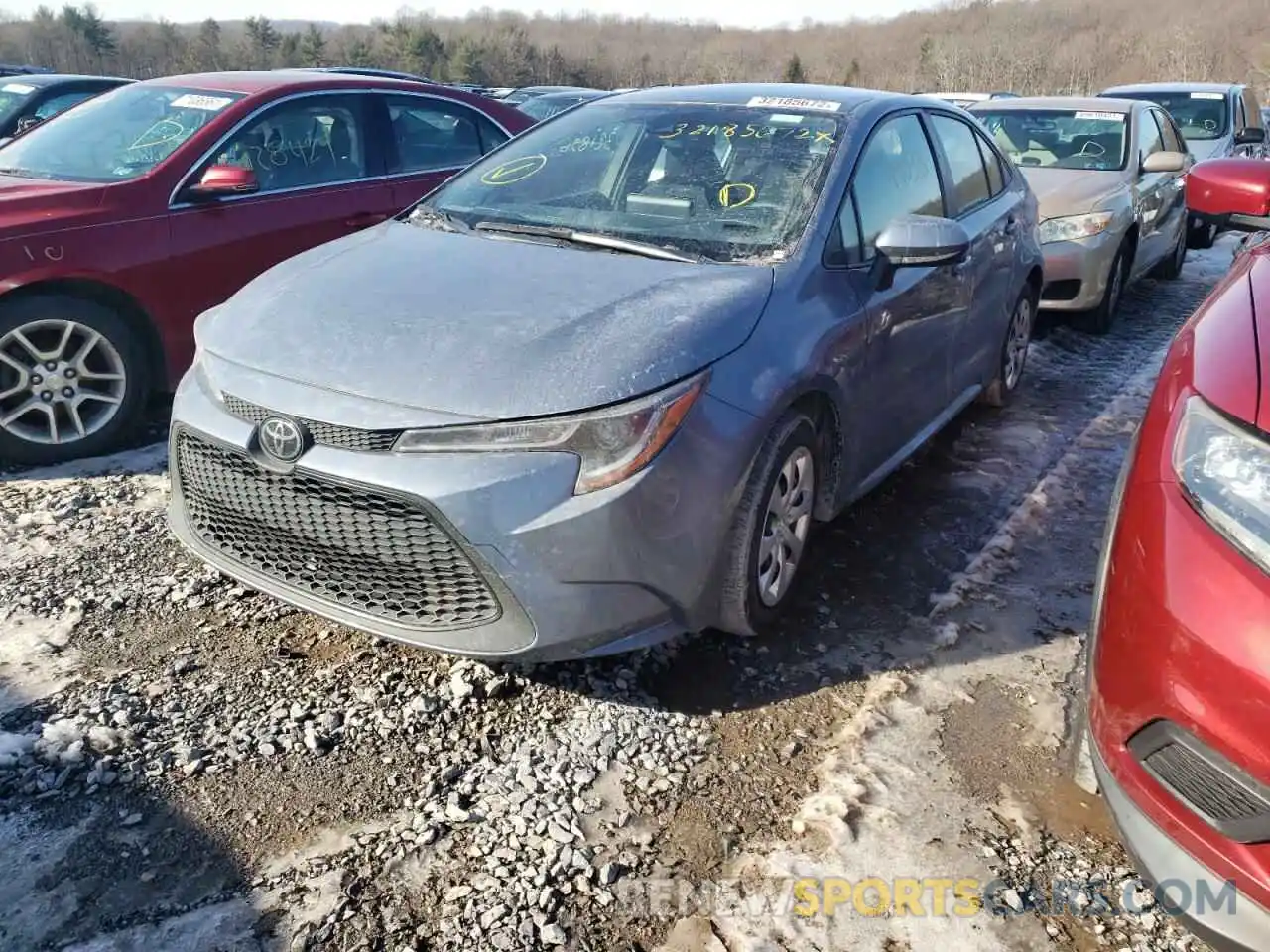 2 Photograph of a damaged car JTDEPRAE8LJ038526 TOYOTA COROLLA 2020