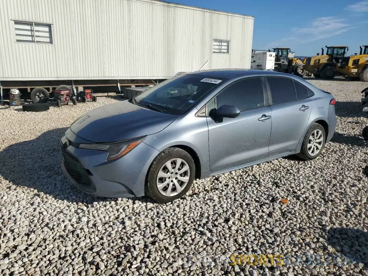 1 Photograph of a damaged car JTDEPRAE8LJ039059 TOYOTA COROLLA 2020