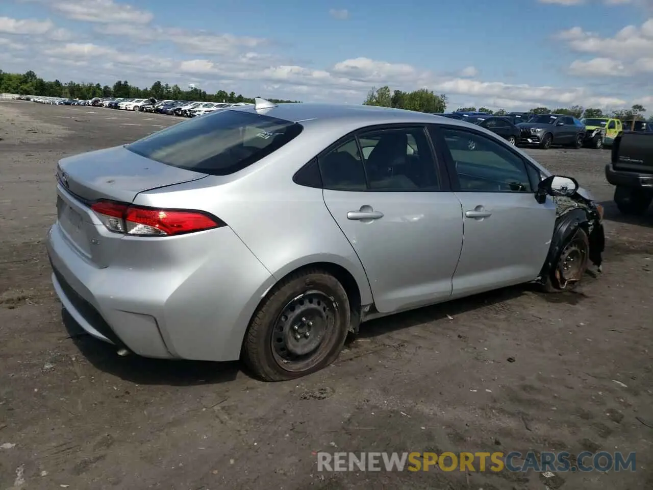 3 Photograph of a damaged car JTDEPRAE8LJ039420 TOYOTA COROLLA 2020