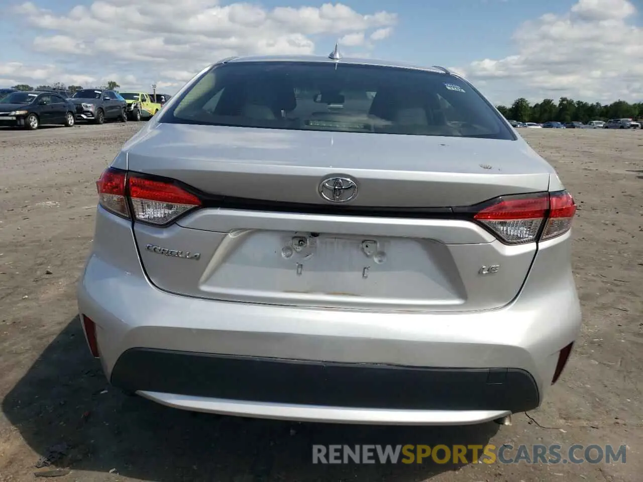 6 Photograph of a damaged car JTDEPRAE8LJ039420 TOYOTA COROLLA 2020
