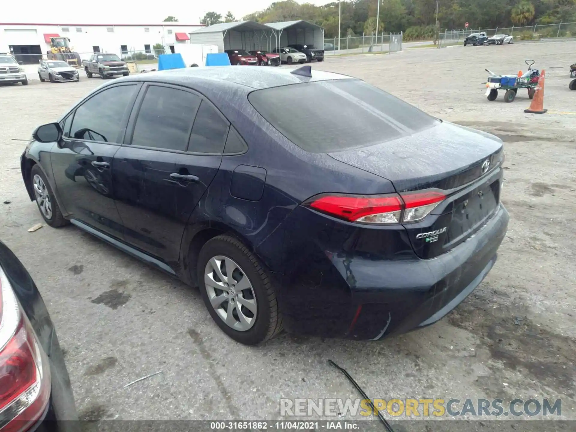 3 Photograph of a damaged car JTDEPRAE8LJ039496 TOYOTA COROLLA 2020