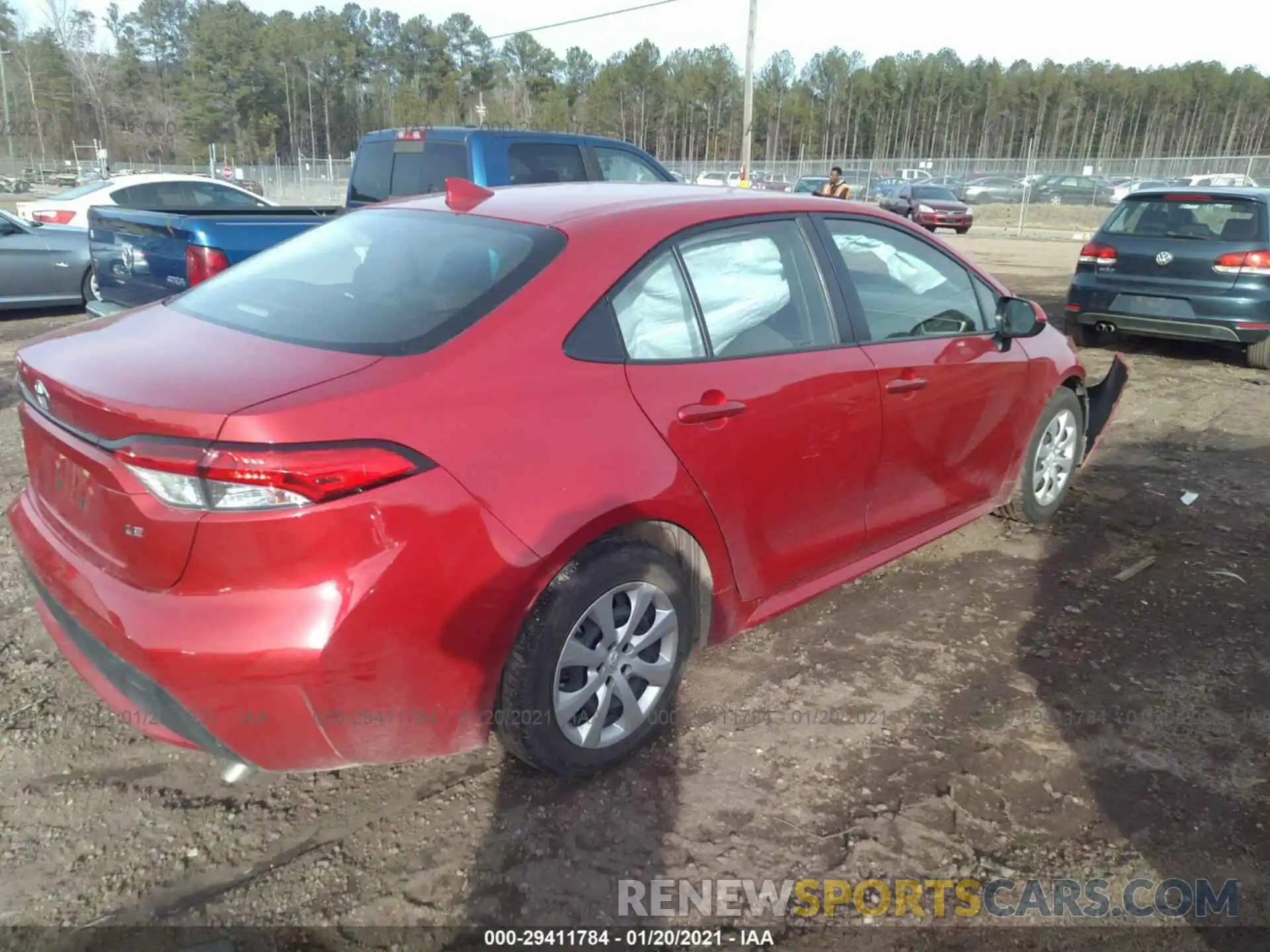 4 Photograph of a damaged car JTDEPRAE8LJ040972 TOYOTA COROLLA 2020