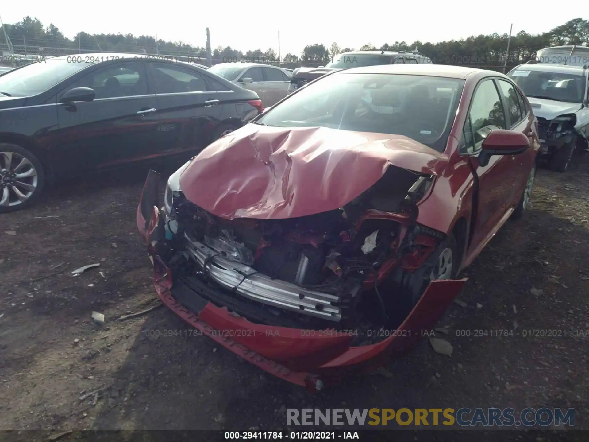 6 Photograph of a damaged car JTDEPRAE8LJ040972 TOYOTA COROLLA 2020