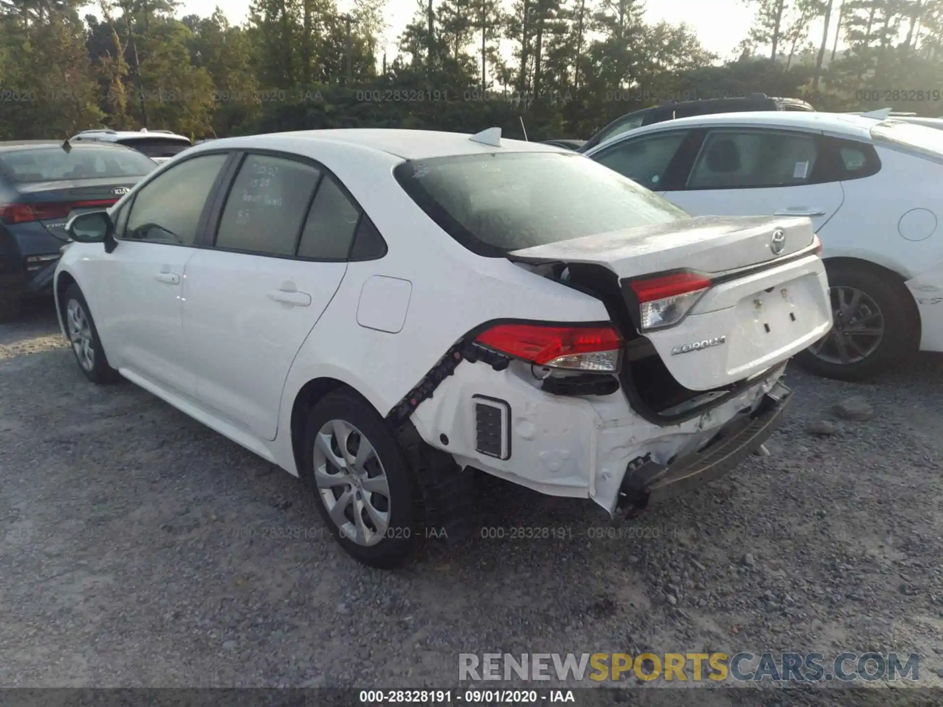 3 Photograph of a damaged car JTDEPRAE8LJ041295 TOYOTA COROLLA 2020