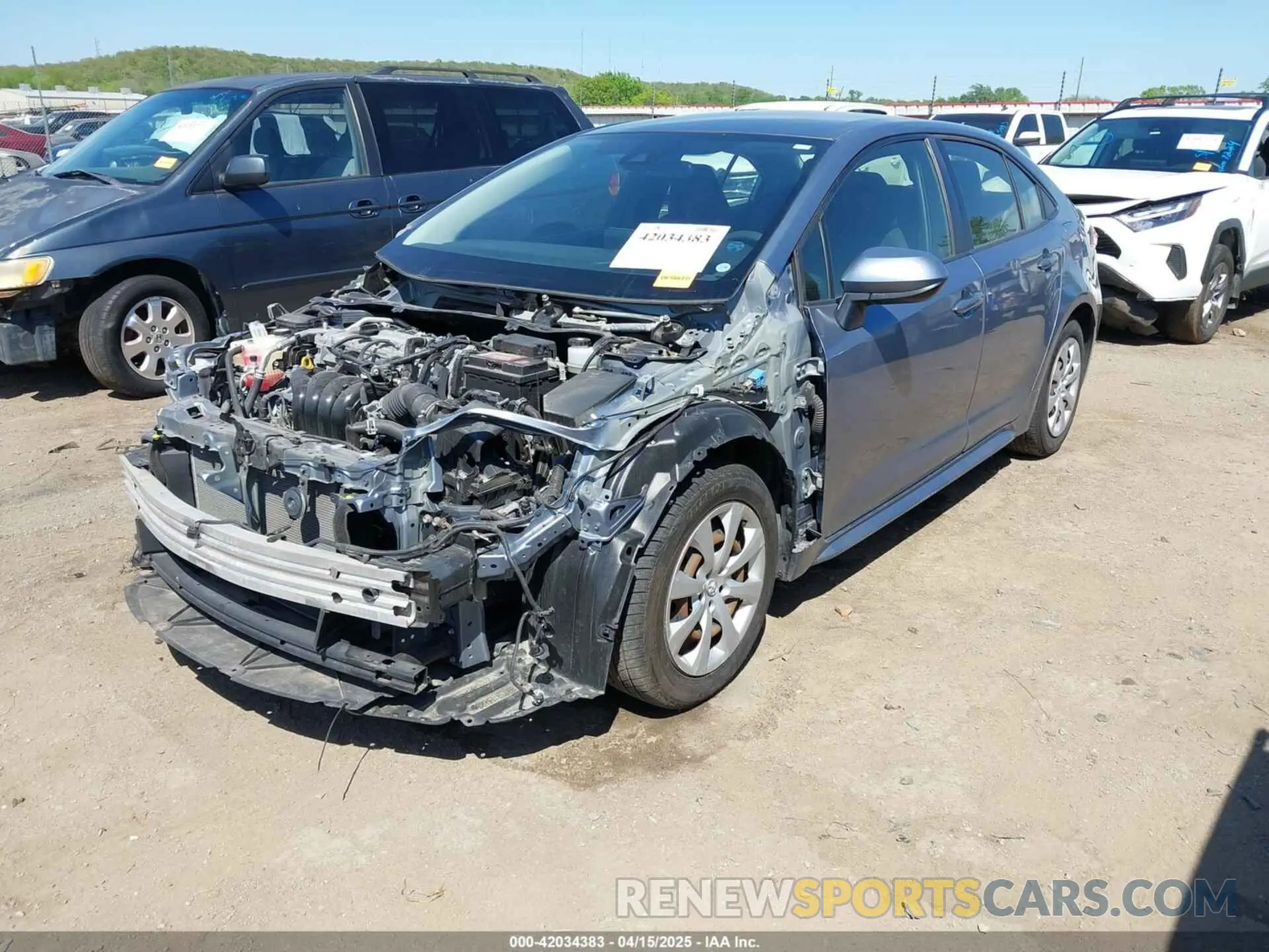 2 Photograph of a damaged car JTDEPRAE8LJ041877 TOYOTA COROLLA 2020
