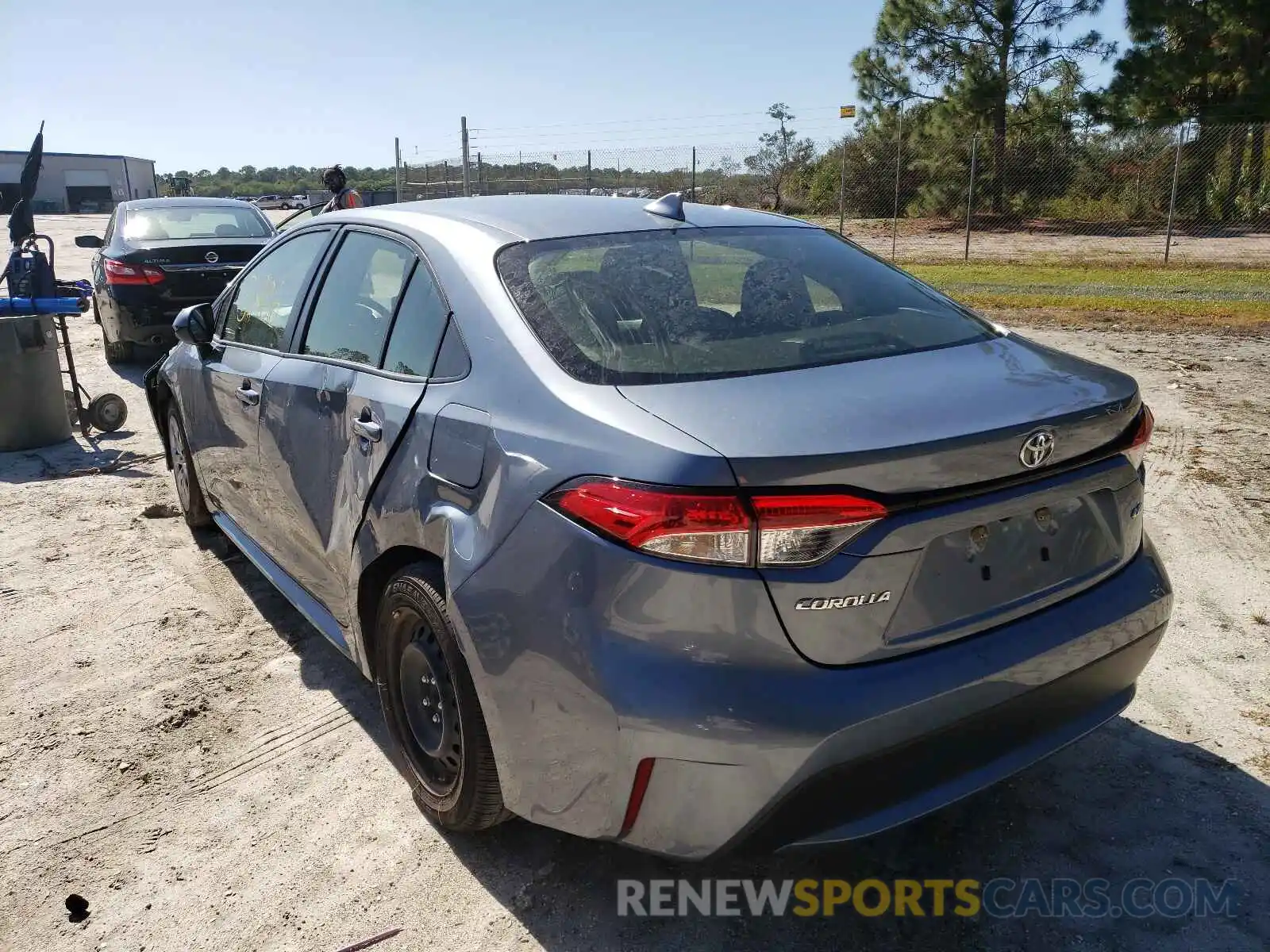 3 Photograph of a damaged car JTDEPRAE8LJ043029 TOYOTA COROLLA 2020