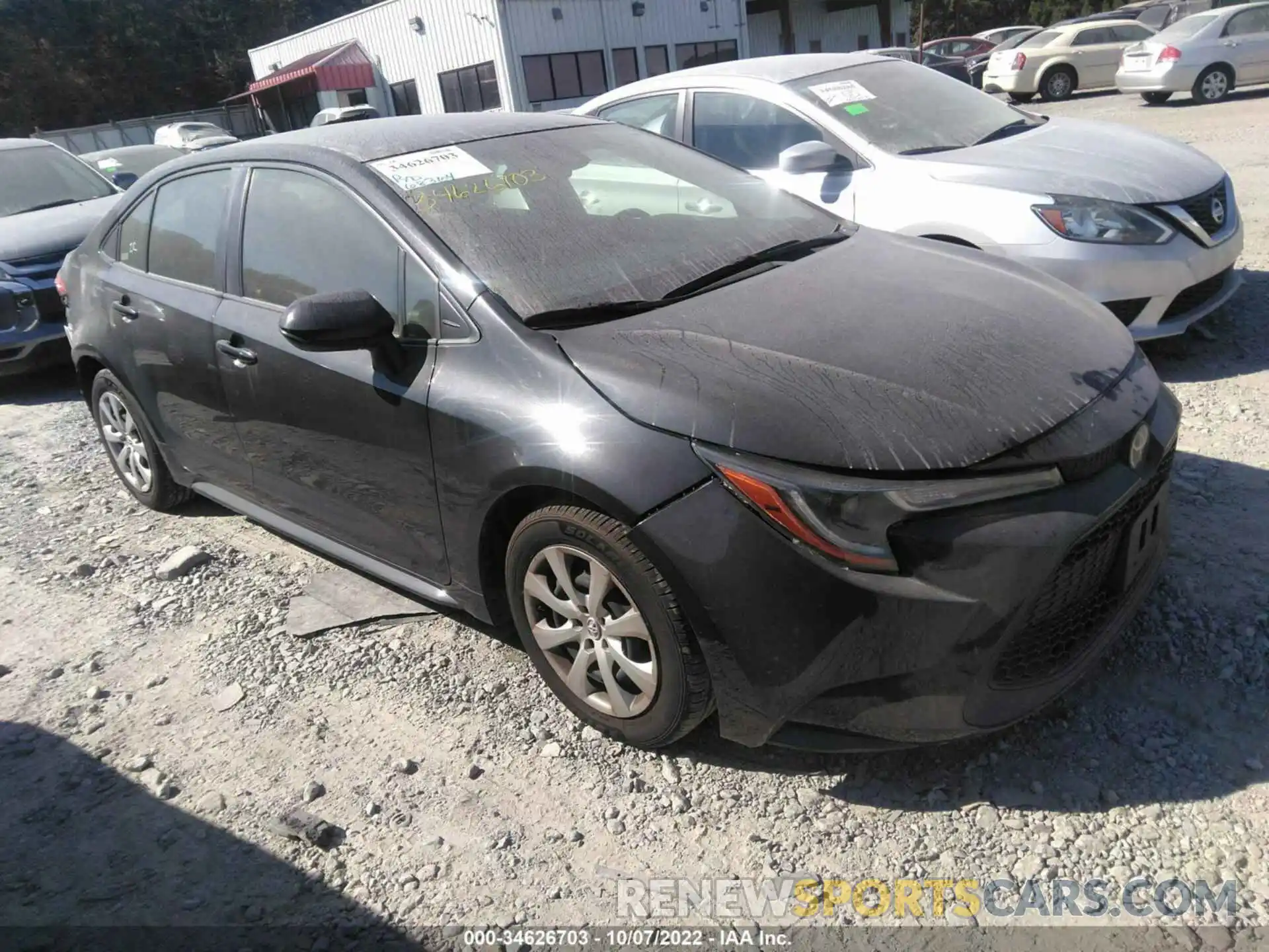 1 Photograph of a damaged car JTDEPRAE8LJ044939 TOYOTA COROLLA 2020