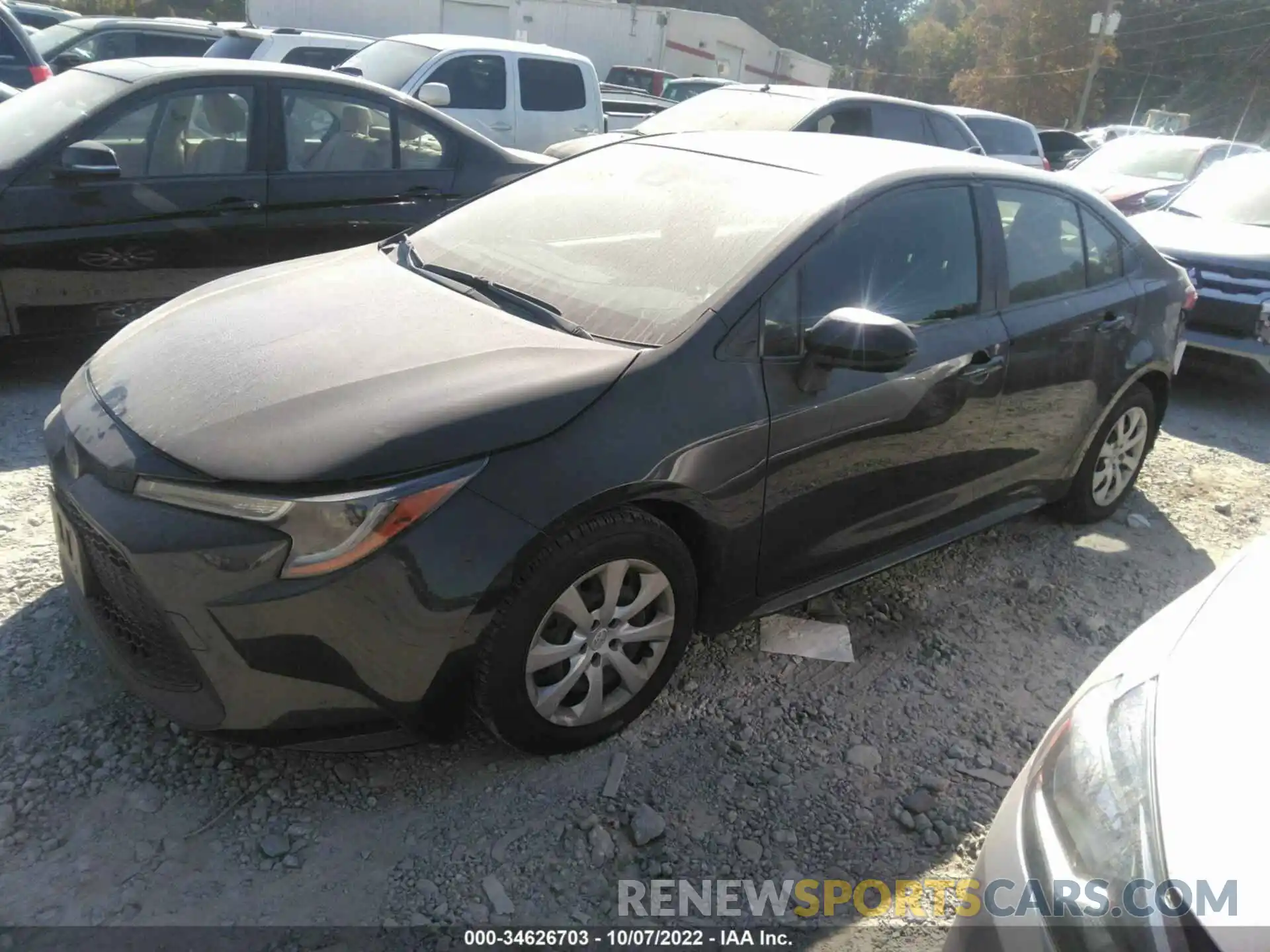 2 Photograph of a damaged car JTDEPRAE8LJ044939 TOYOTA COROLLA 2020