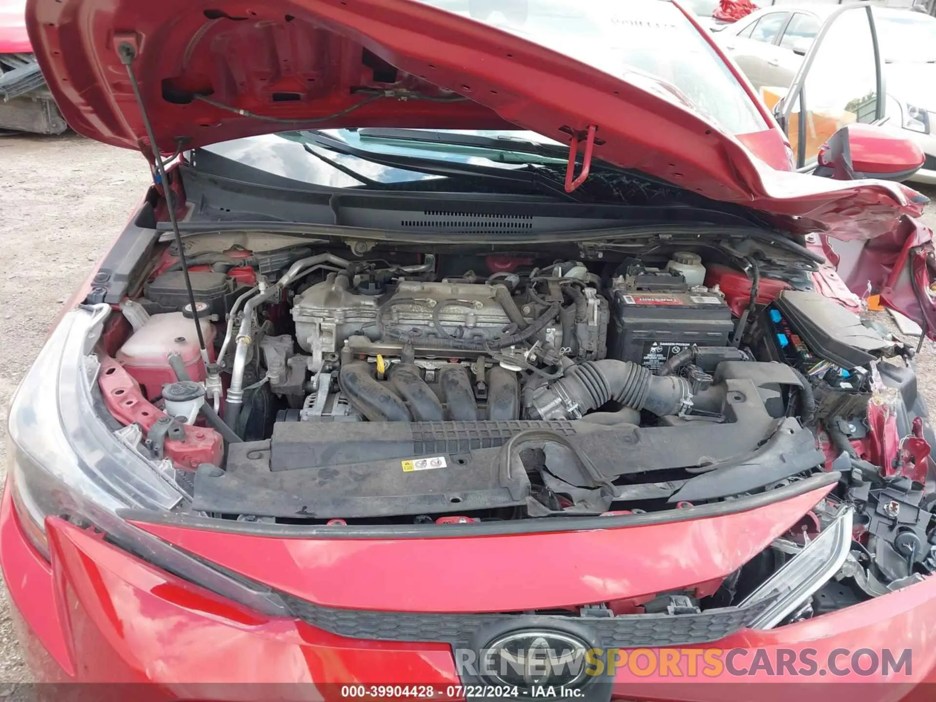 10 Photograph of a damaged car JTDEPRAE8LJ045573 TOYOTA COROLLA 2020