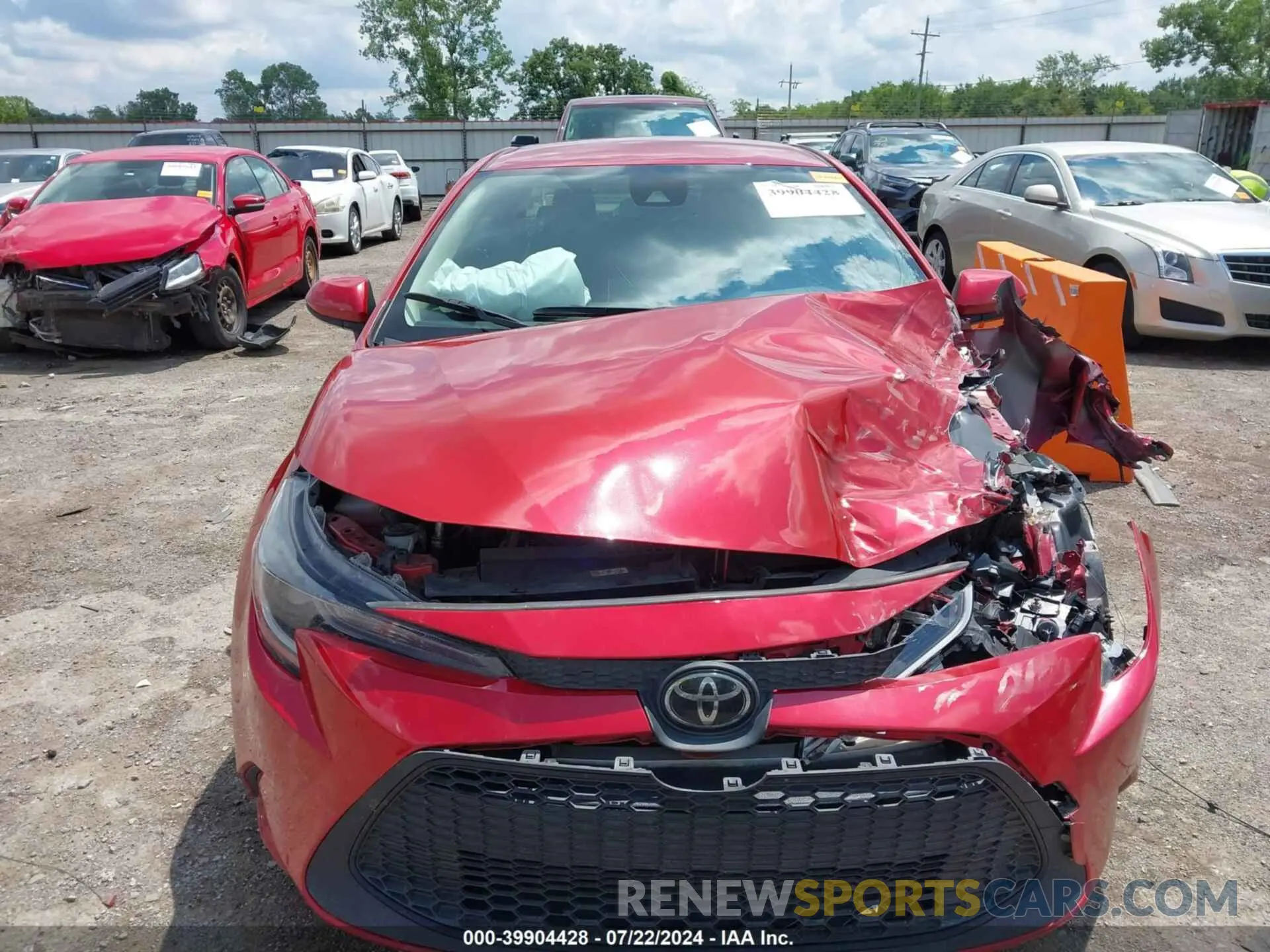 12 Photograph of a damaged car JTDEPRAE8LJ045573 TOYOTA COROLLA 2020