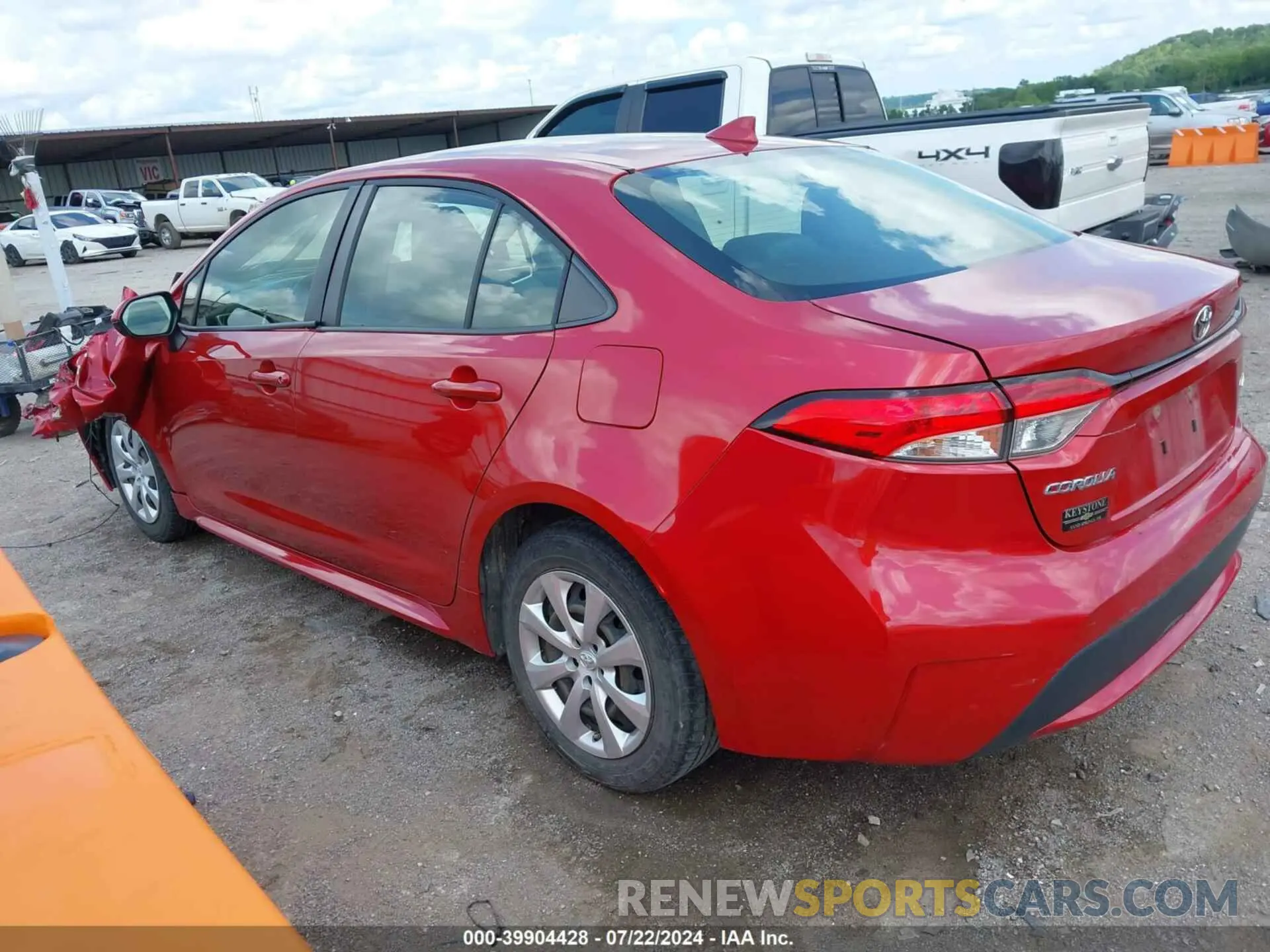 3 Photograph of a damaged car JTDEPRAE8LJ045573 TOYOTA COROLLA 2020