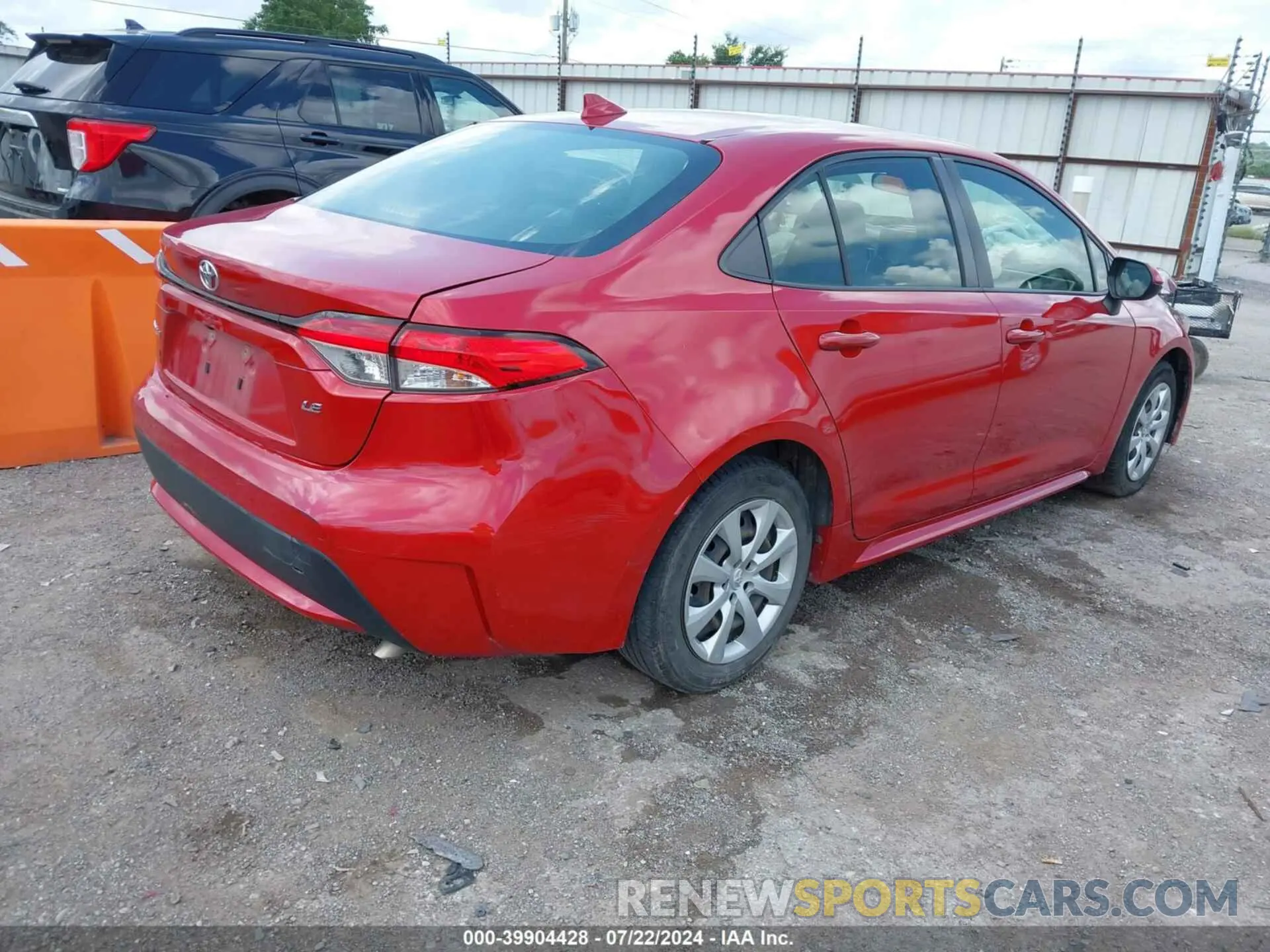 4 Photograph of a damaged car JTDEPRAE8LJ045573 TOYOTA COROLLA 2020