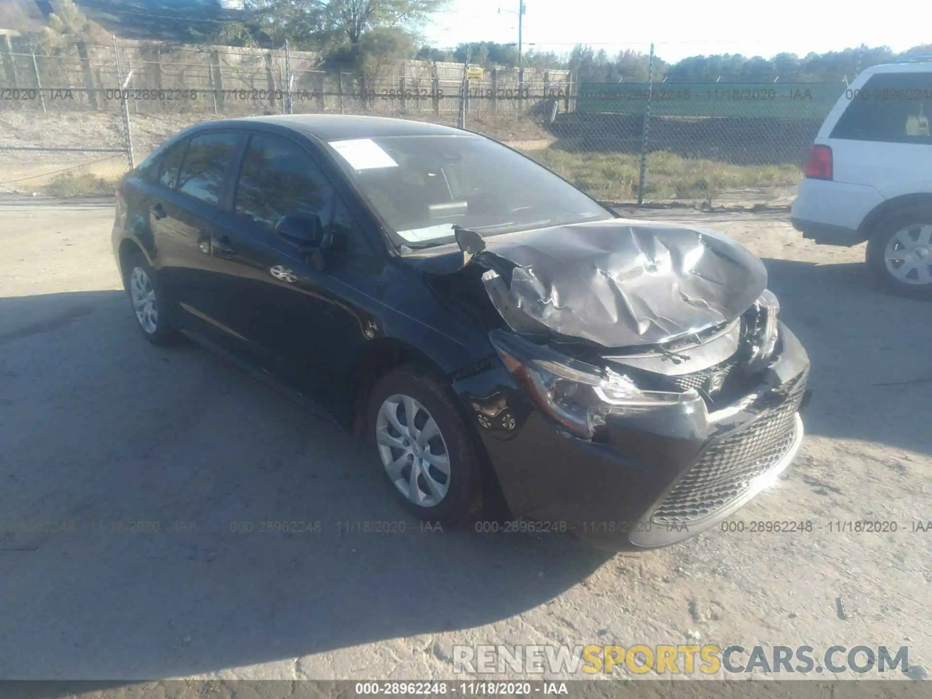 1 Photograph of a damaged car JTDEPRAE8LJ047761 TOYOTA COROLLA 2020