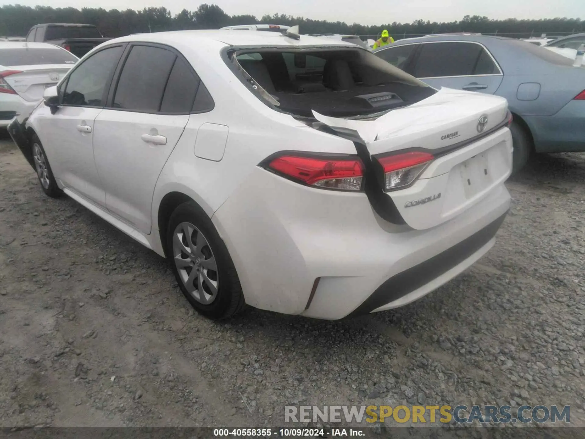 3 Photograph of a damaged car JTDEPRAE8LJ048330 TOYOTA COROLLA 2020