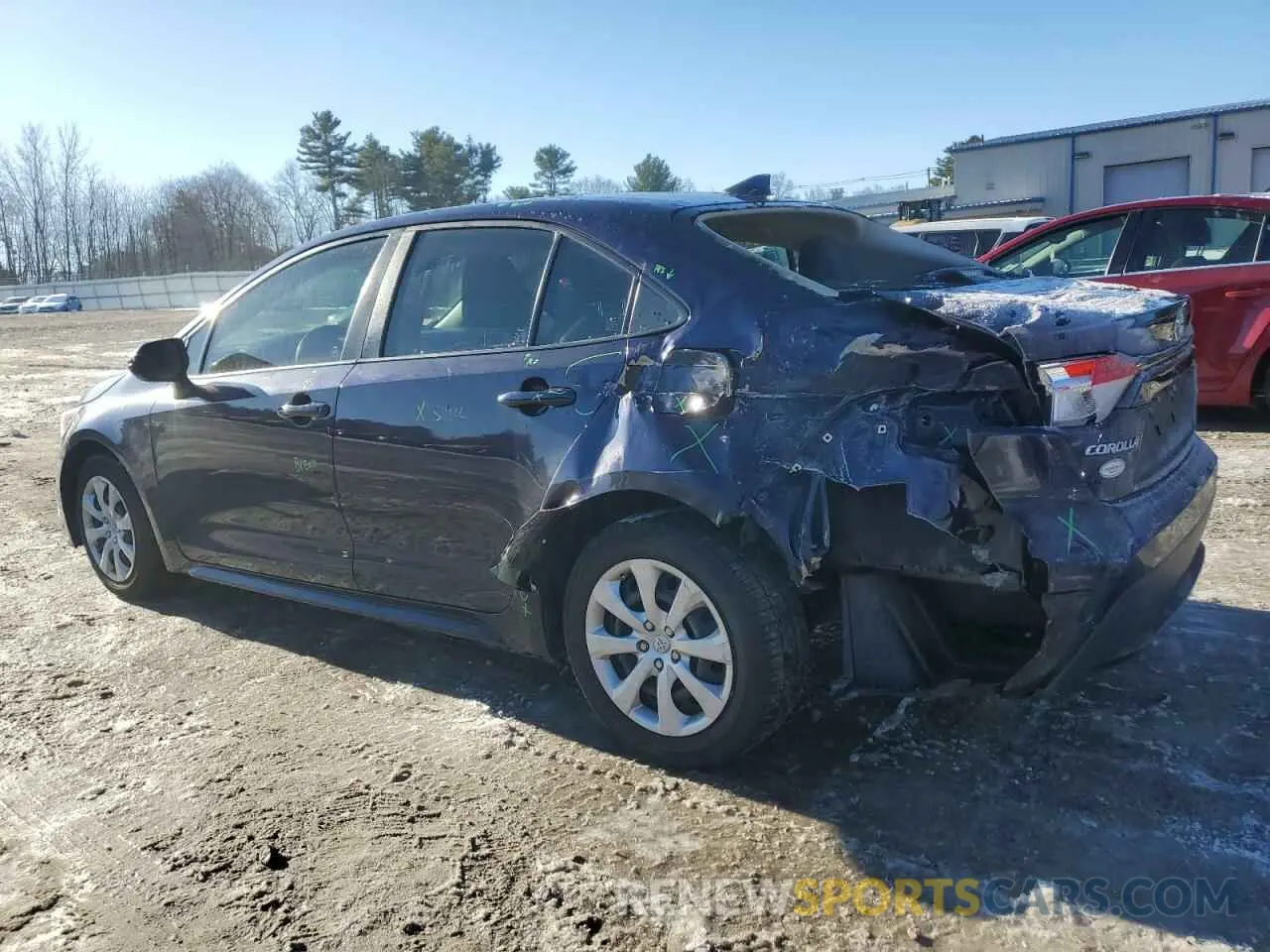 2 Photograph of a damaged car JTDEPRAE8LJ048814 TOYOTA COROLLA 2020