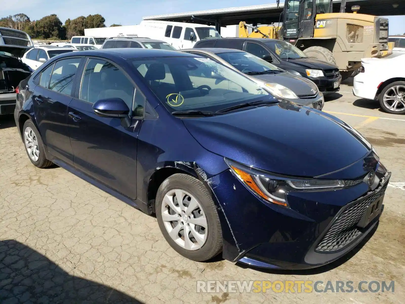 1 Photograph of a damaged car JTDEPRAE8LJ052717 TOYOTA COROLLA 2020