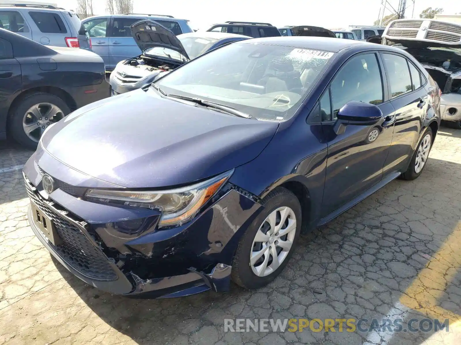 2 Photograph of a damaged car JTDEPRAE8LJ052717 TOYOTA COROLLA 2020