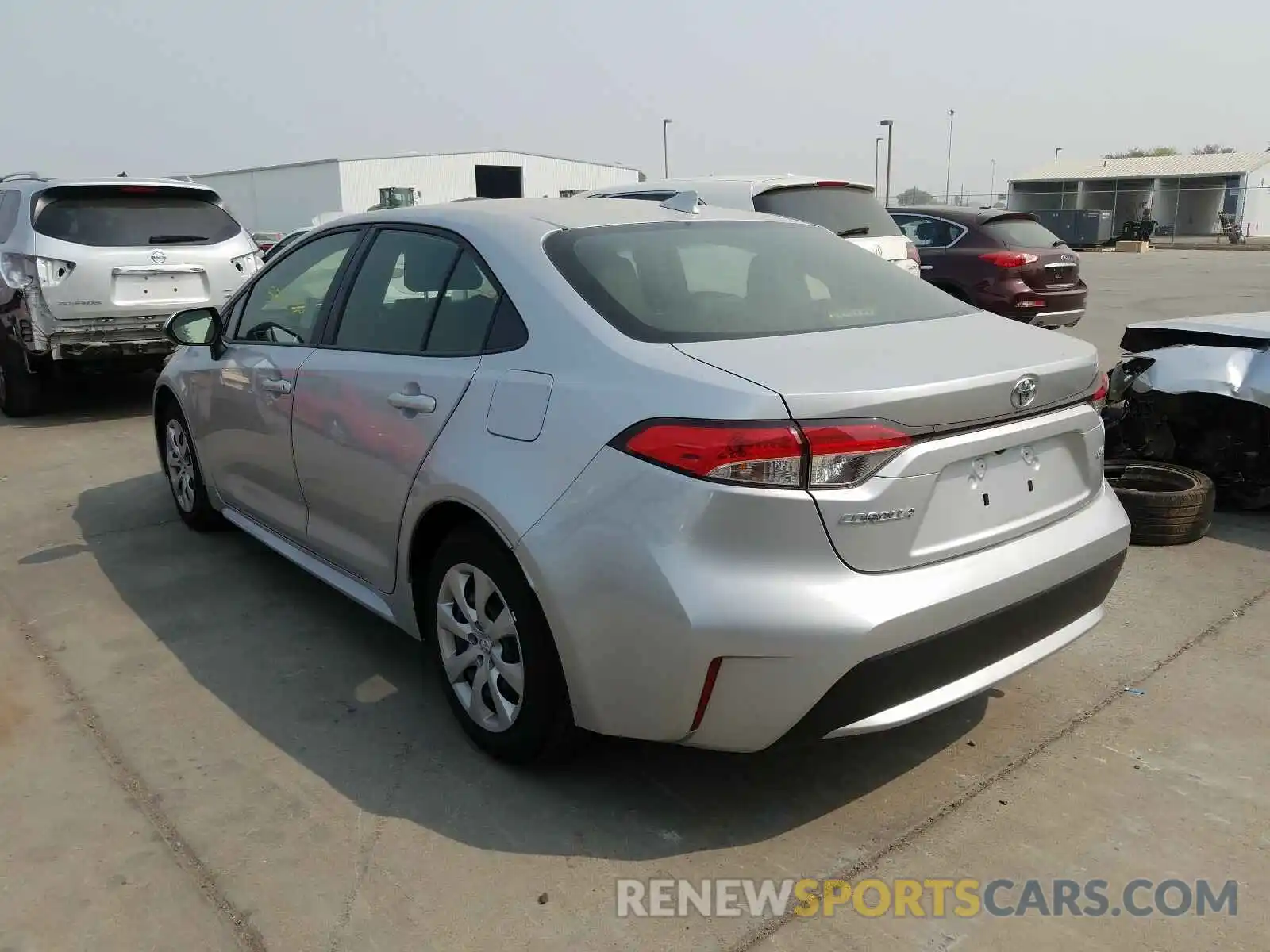 3 Photograph of a damaged car JTDEPRAE8LJ054175 TOYOTA COROLLA 2020