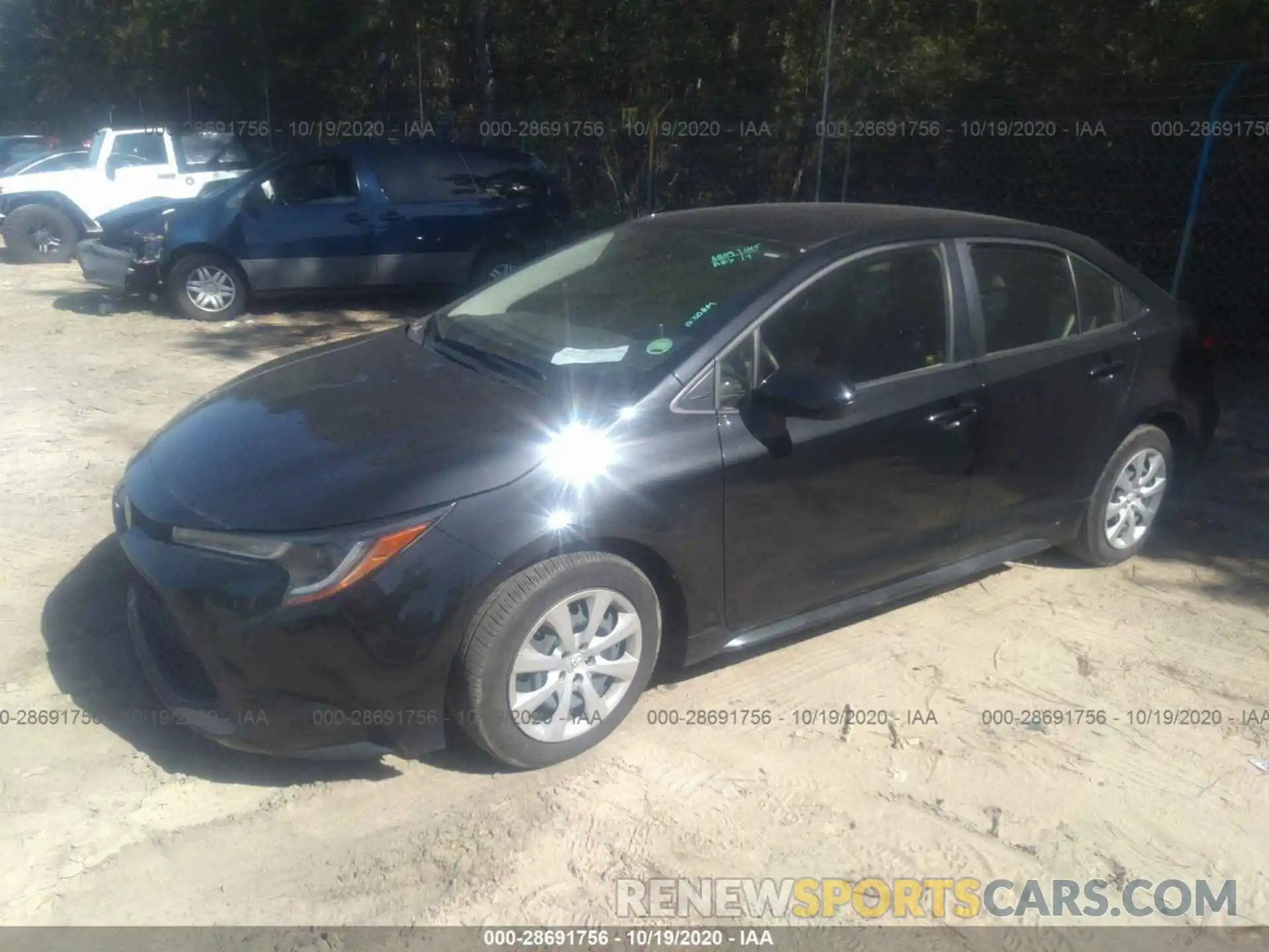 2 Photograph of a damaged car JTDEPRAE8LJ054841 TOYOTA COROLLA 2020