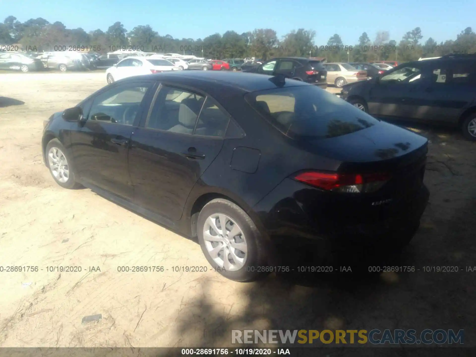 3 Photograph of a damaged car JTDEPRAE8LJ054841 TOYOTA COROLLA 2020