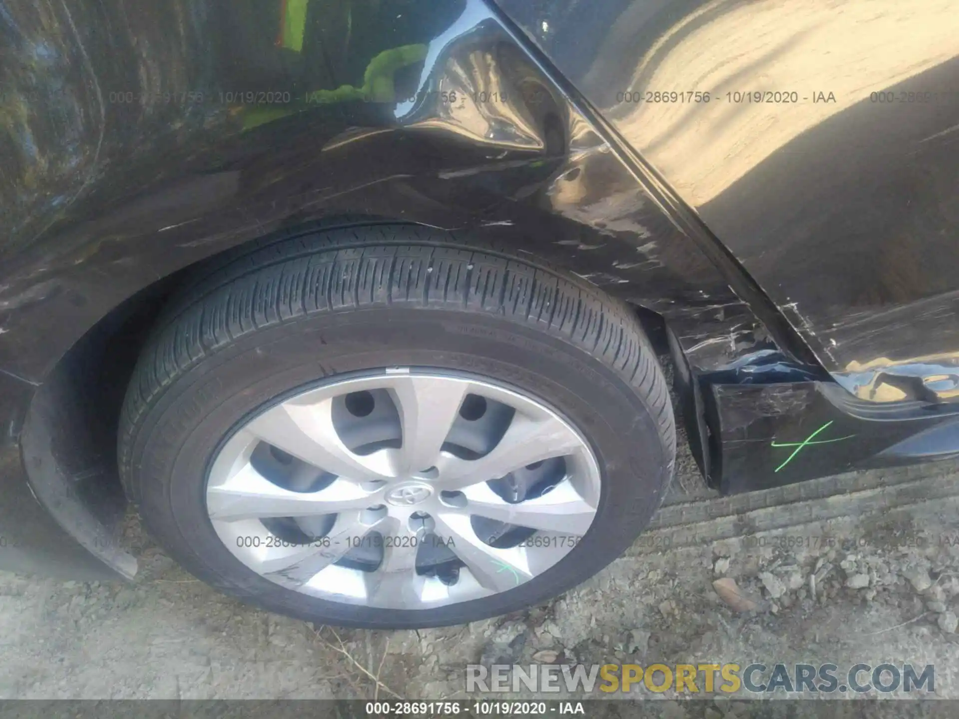 6 Photograph of a damaged car JTDEPRAE8LJ054841 TOYOTA COROLLA 2020