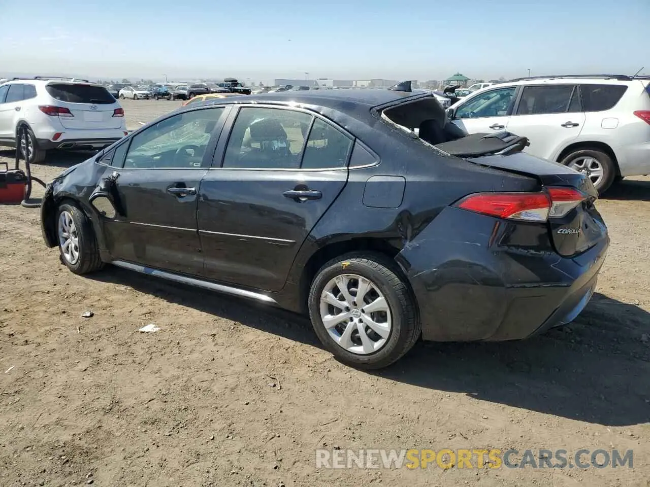 2 Photograph of a damaged car JTDEPRAE8LJ060963 TOYOTA COROLLA 2020