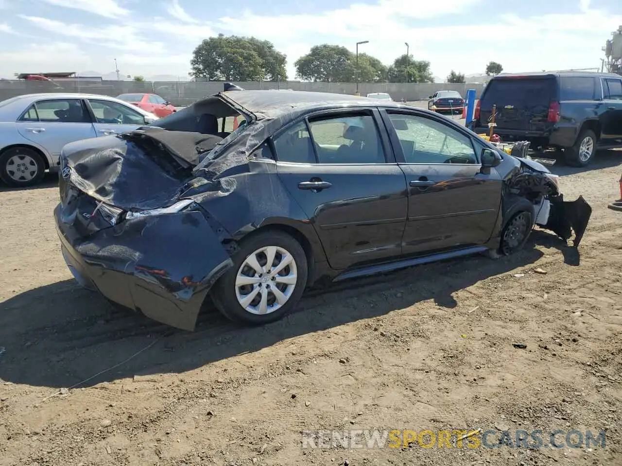 3 Photograph of a damaged car JTDEPRAE8LJ060963 TOYOTA COROLLA 2020