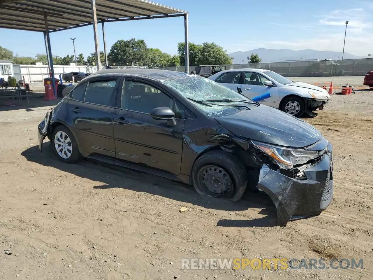 4 Photograph of a damaged car JTDEPRAE8LJ060963 TOYOTA COROLLA 2020