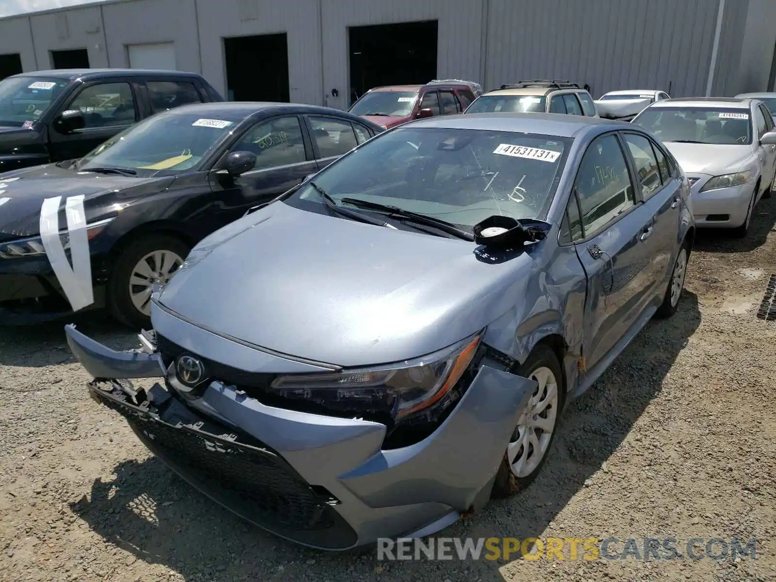 2 Photograph of a damaged car JTDEPRAE8LJ061854 TOYOTA COROLLA 2020