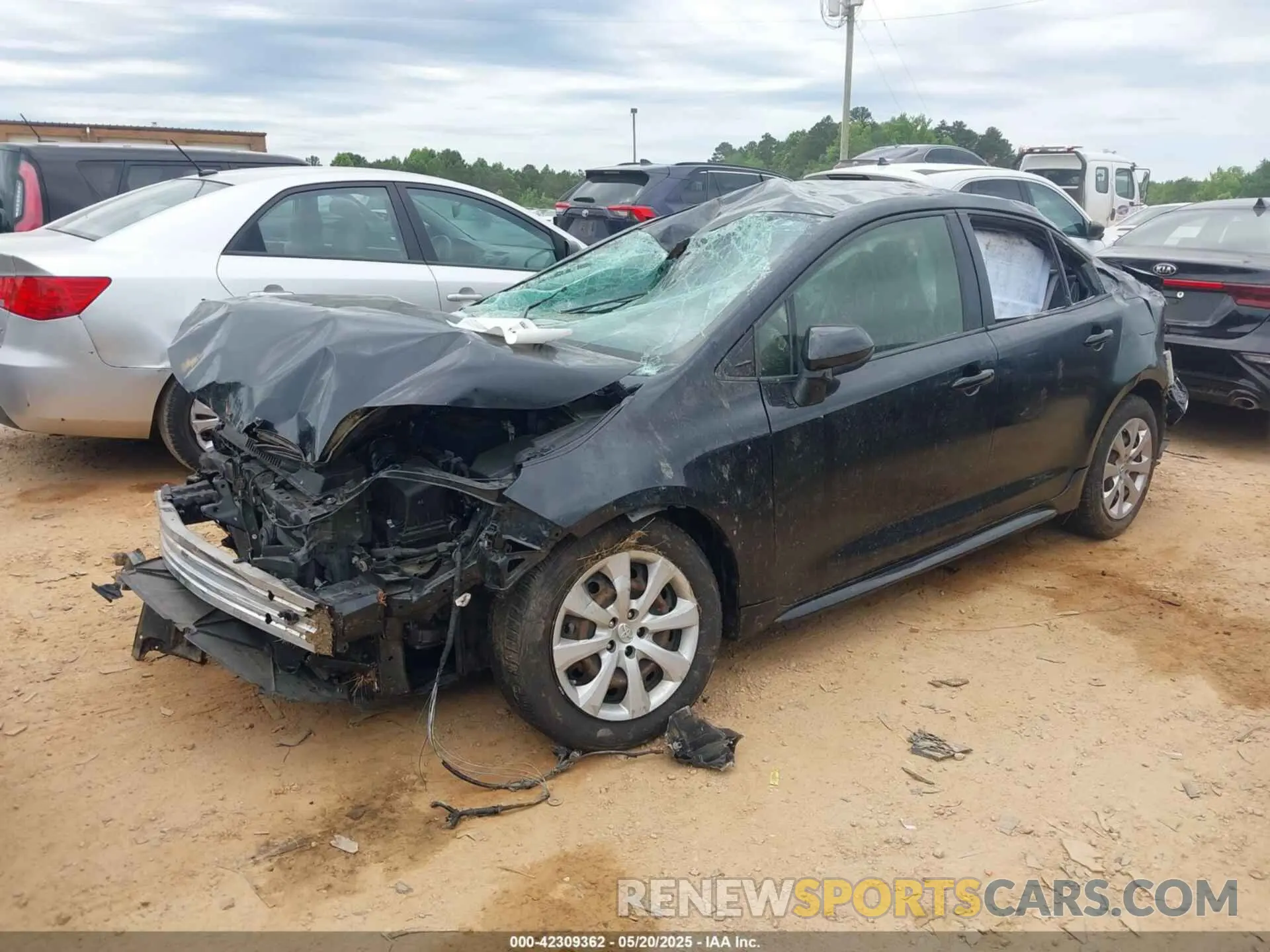 2 Photograph of a damaged car JTDEPRAE8LJ062440 TOYOTA COROLLA 2020