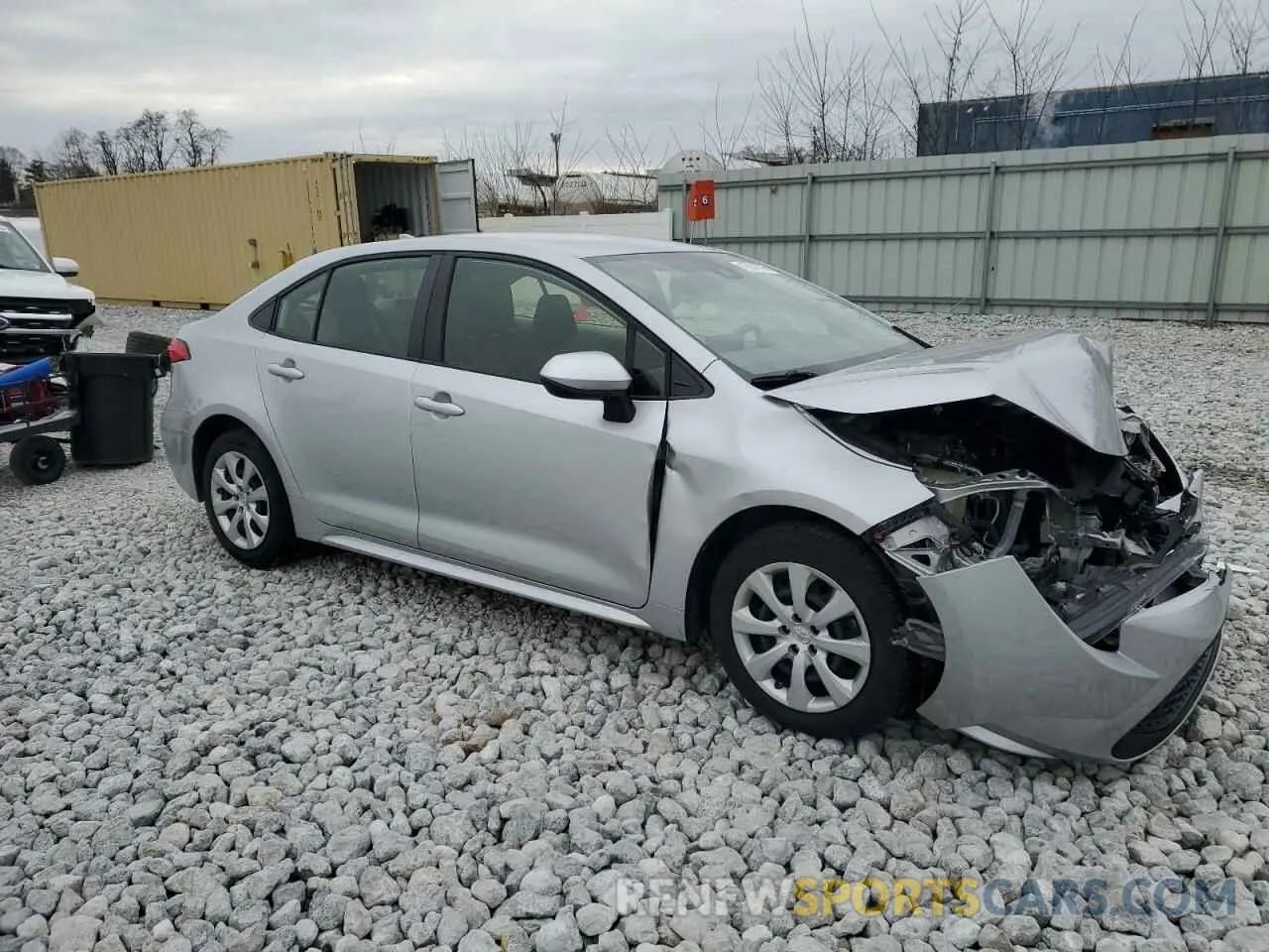 4 Photograph of a damaged car JTDEPRAE8LJ072840 TOYOTA COROLLA 2020