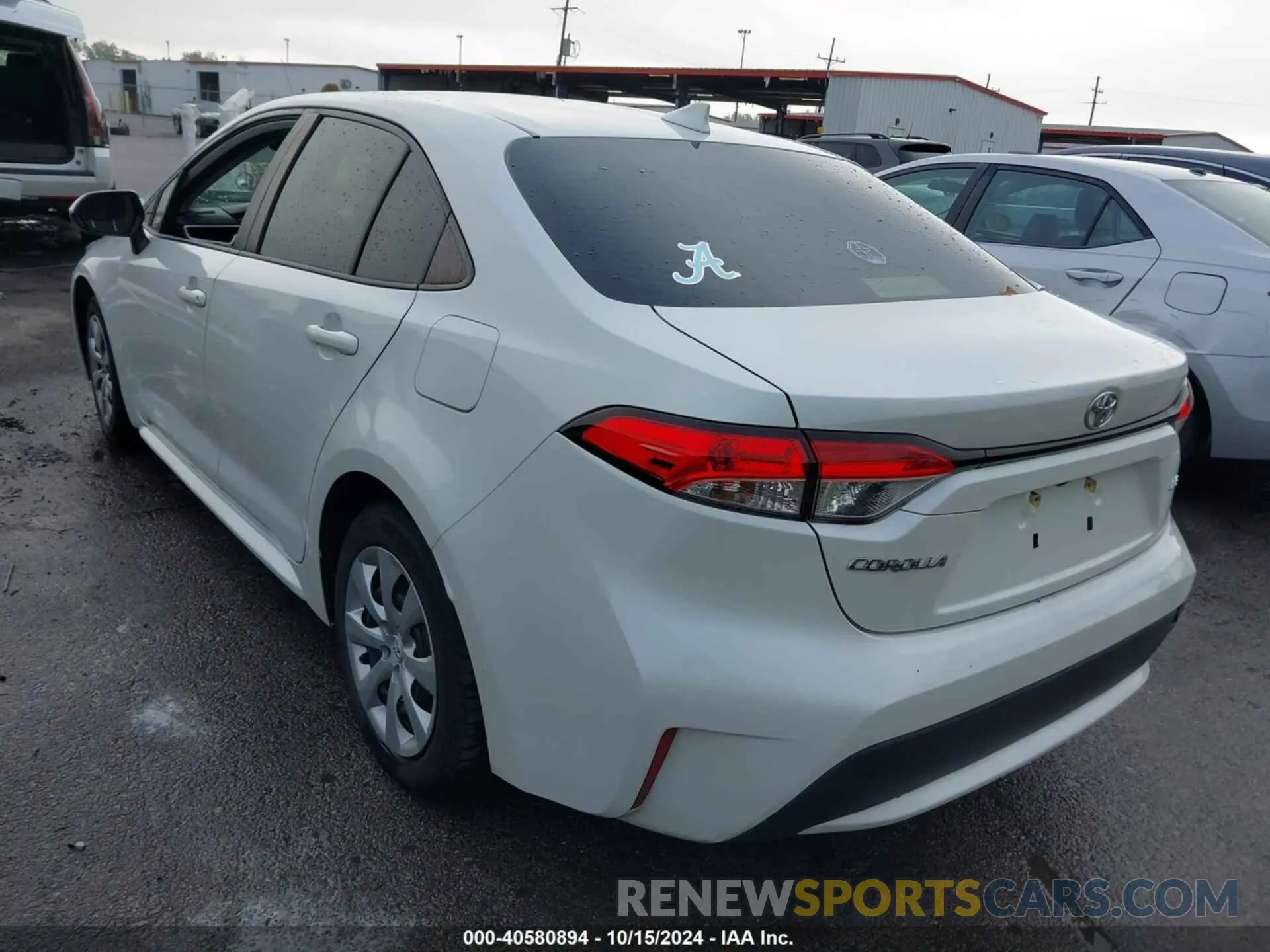 3 Photograph of a damaged car JTDEPRAE8LJ073860 TOYOTA COROLLA 2020
