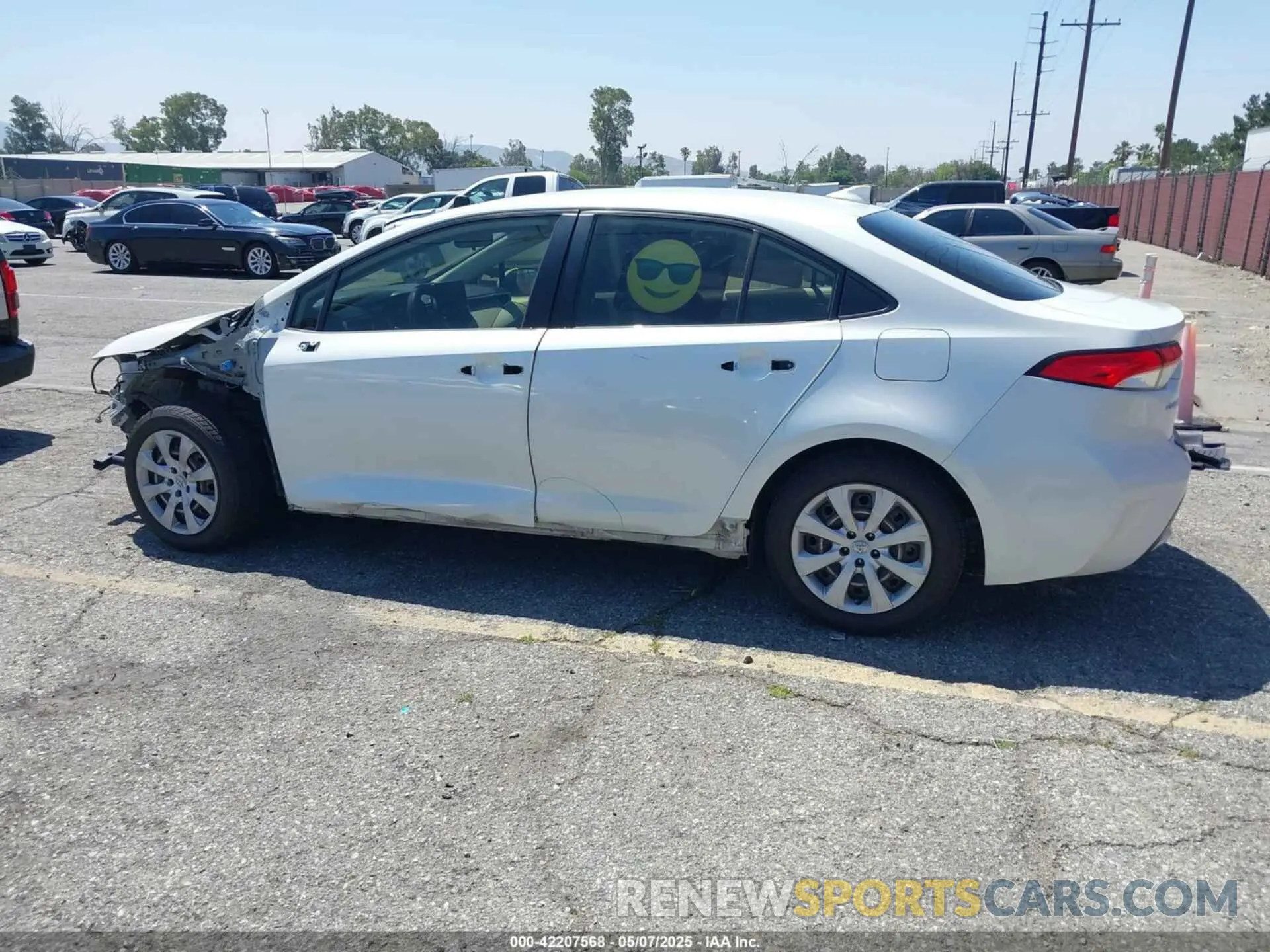 15 Photograph of a damaged car JTDEPRAE8LJ075821 TOYOTA COROLLA 2020